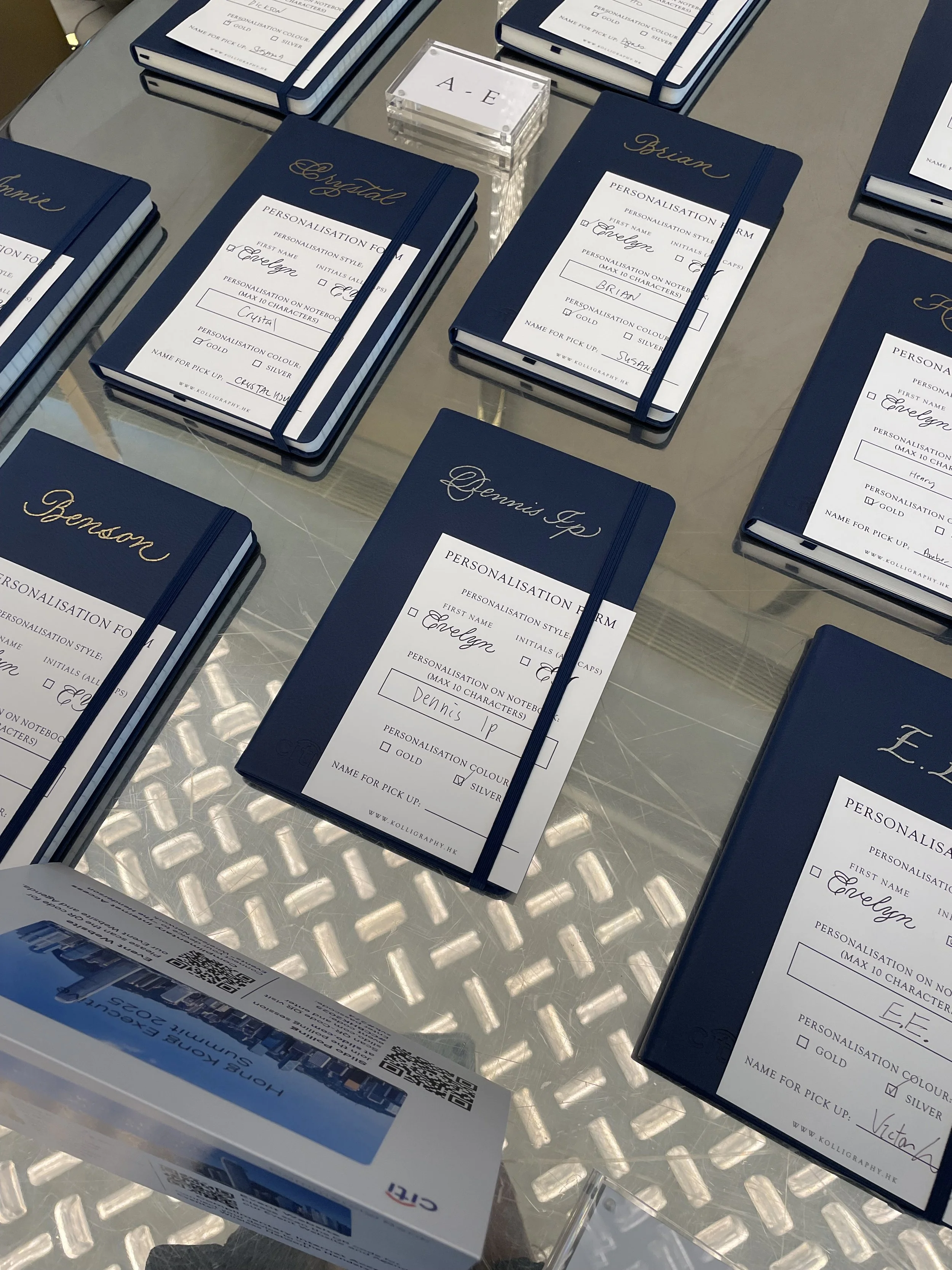 On-site Calligraphy on Notebooks for Citi Hong Kong Executive Summit