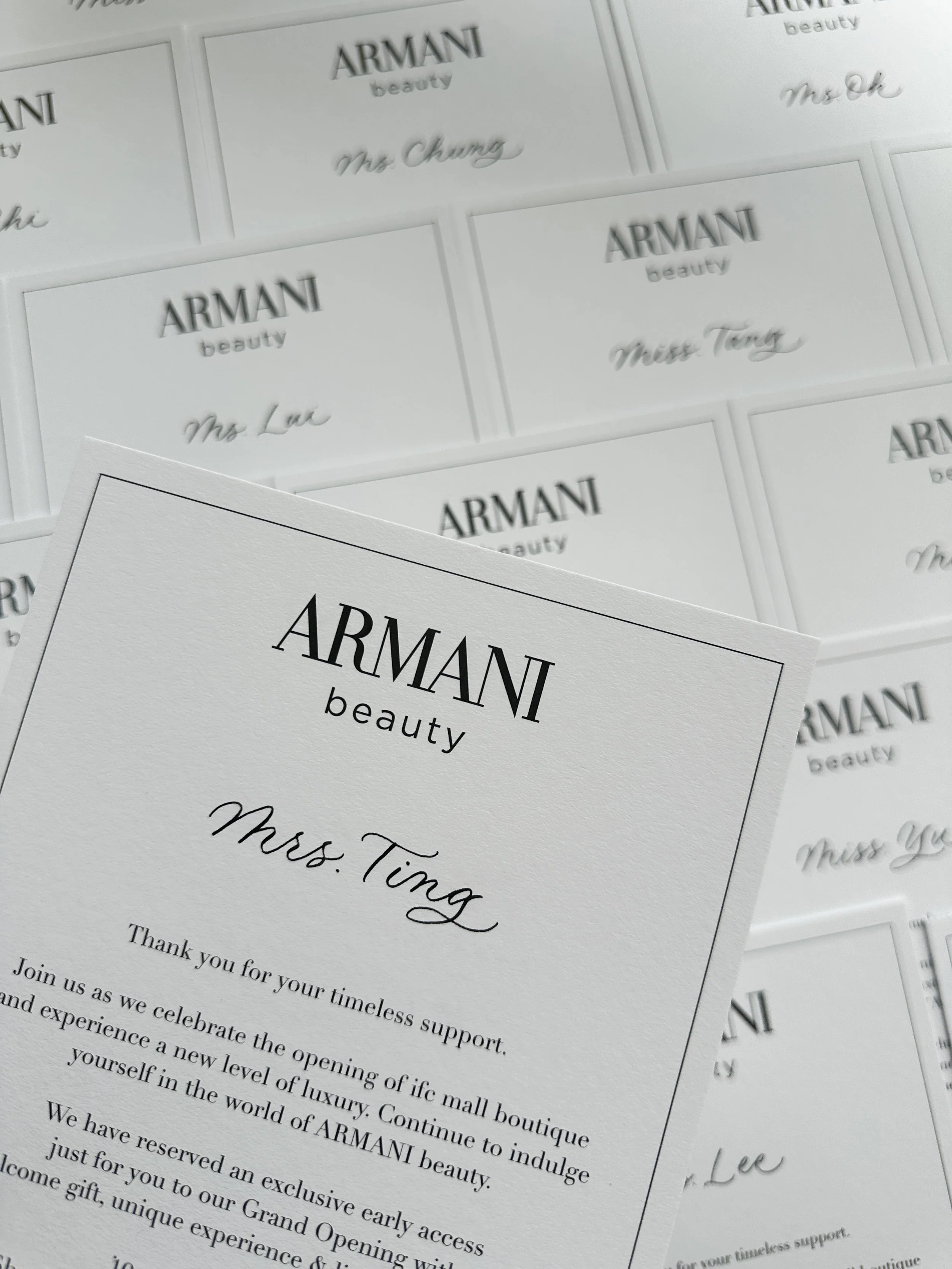 Calligraphy for Armani Beauty