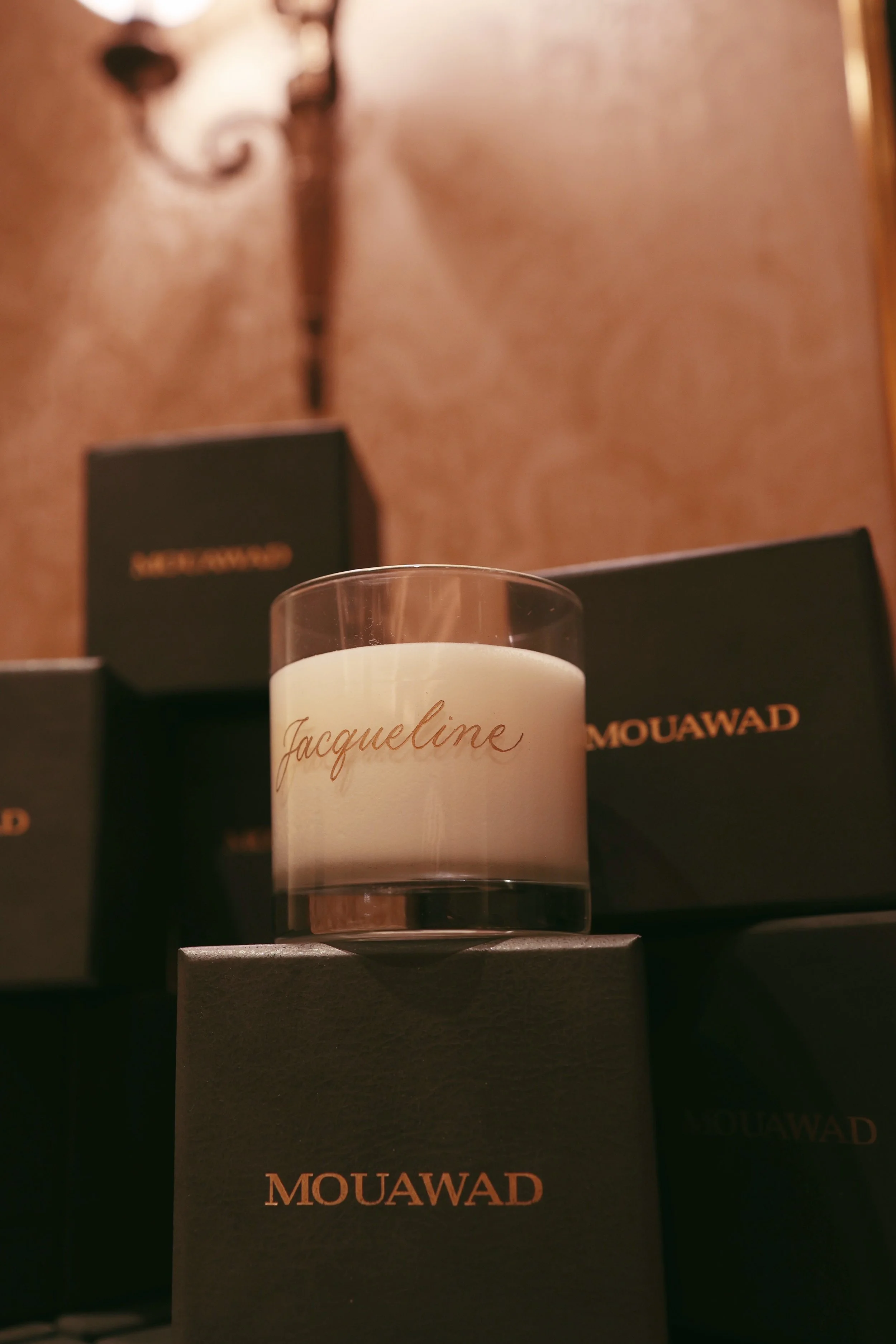 Hand Engraving on Candles for Mouwad HK PR Event