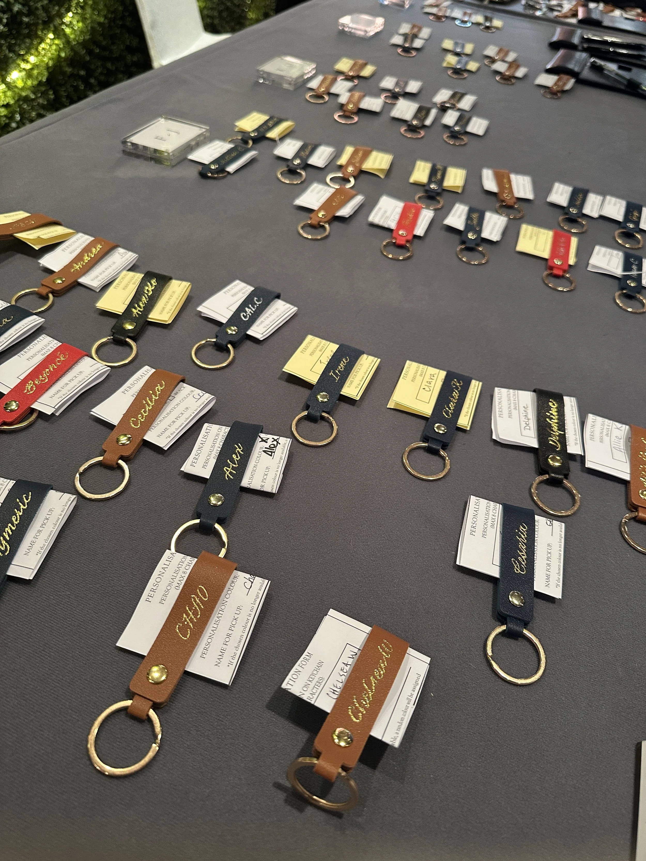 On-Site Heat Foiling on Keychain giveaway for BNP Paribas Hong Kong