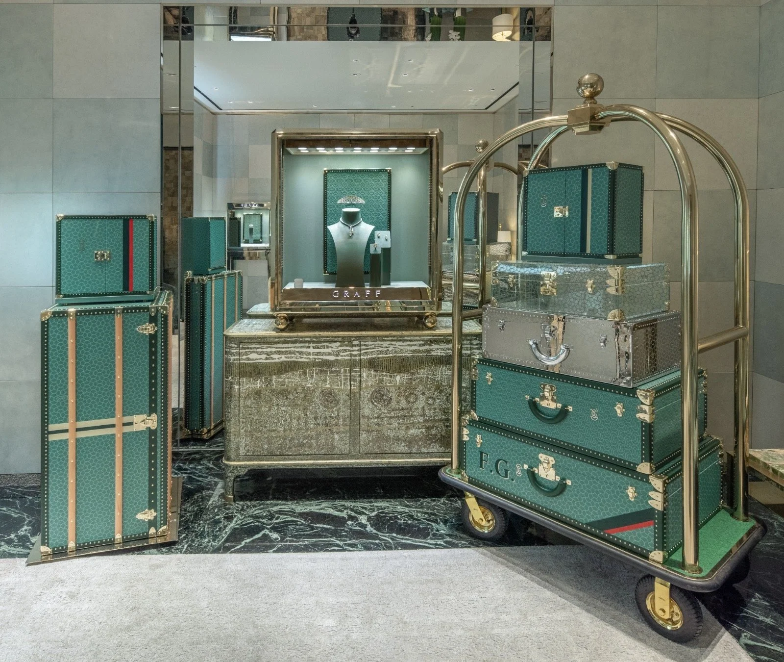 Leather Painting for Graff Hong Kong