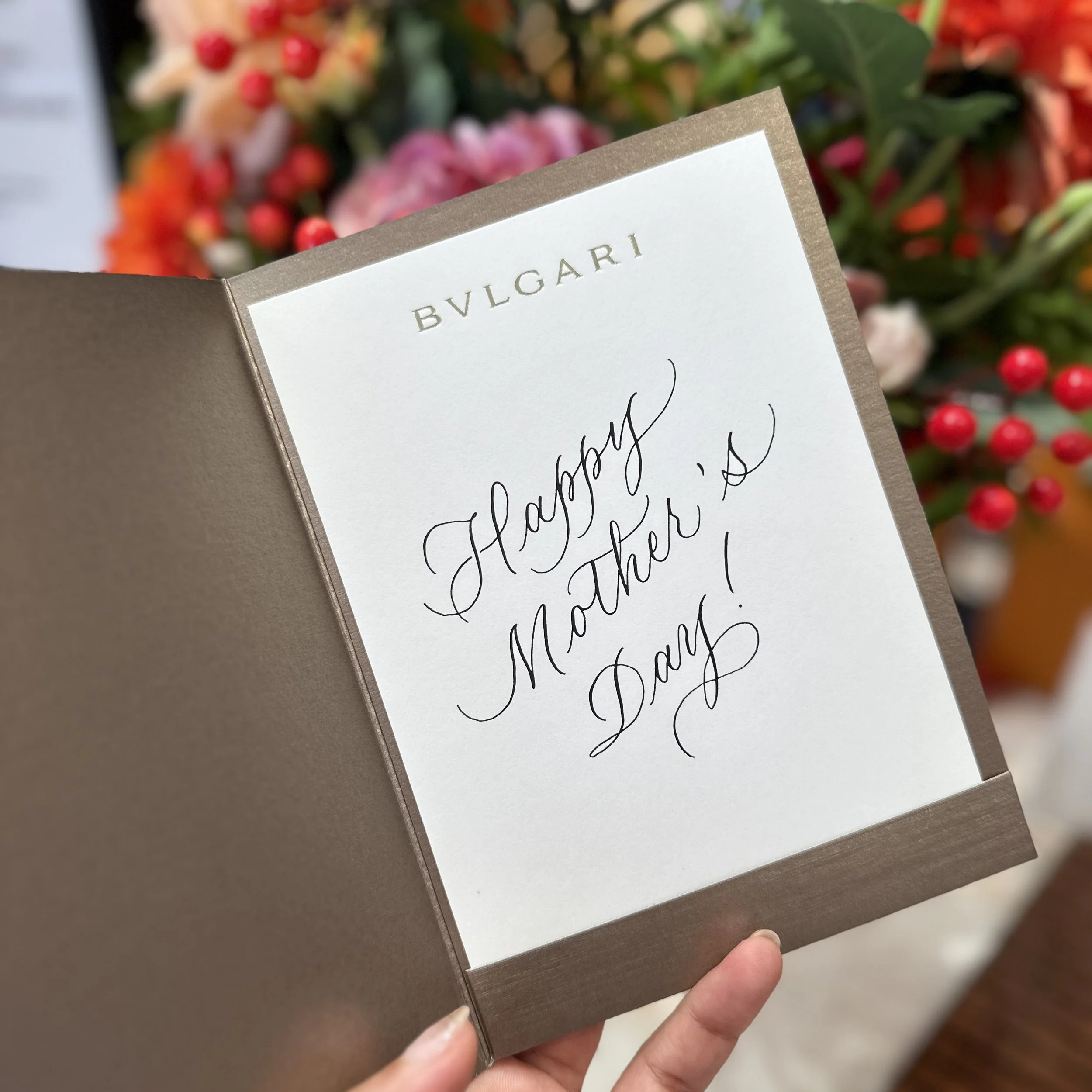 On-site Calligraphy for Mothers Day Hong Kong