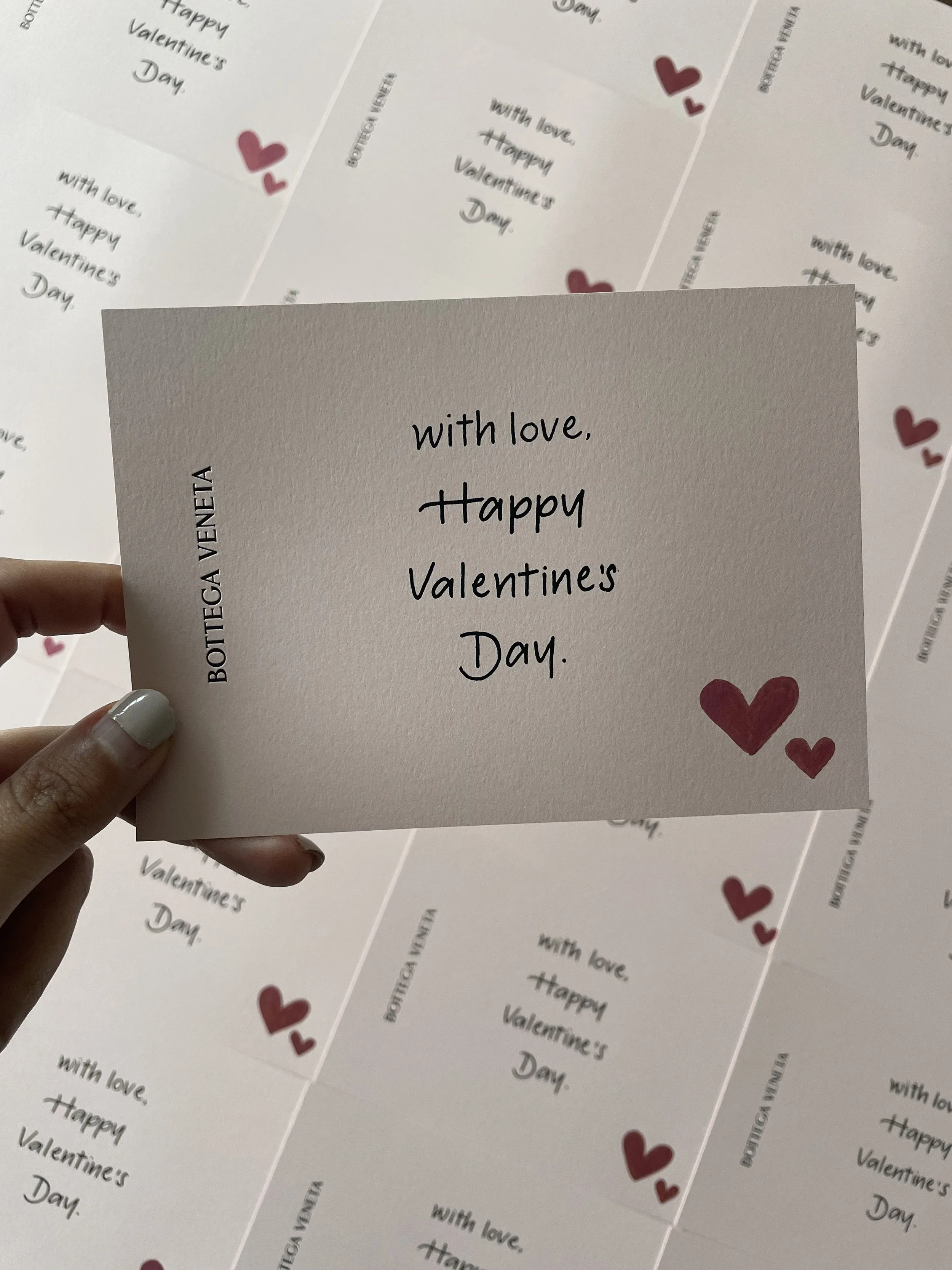 Valentine's Day Cards for Bottega Veneta