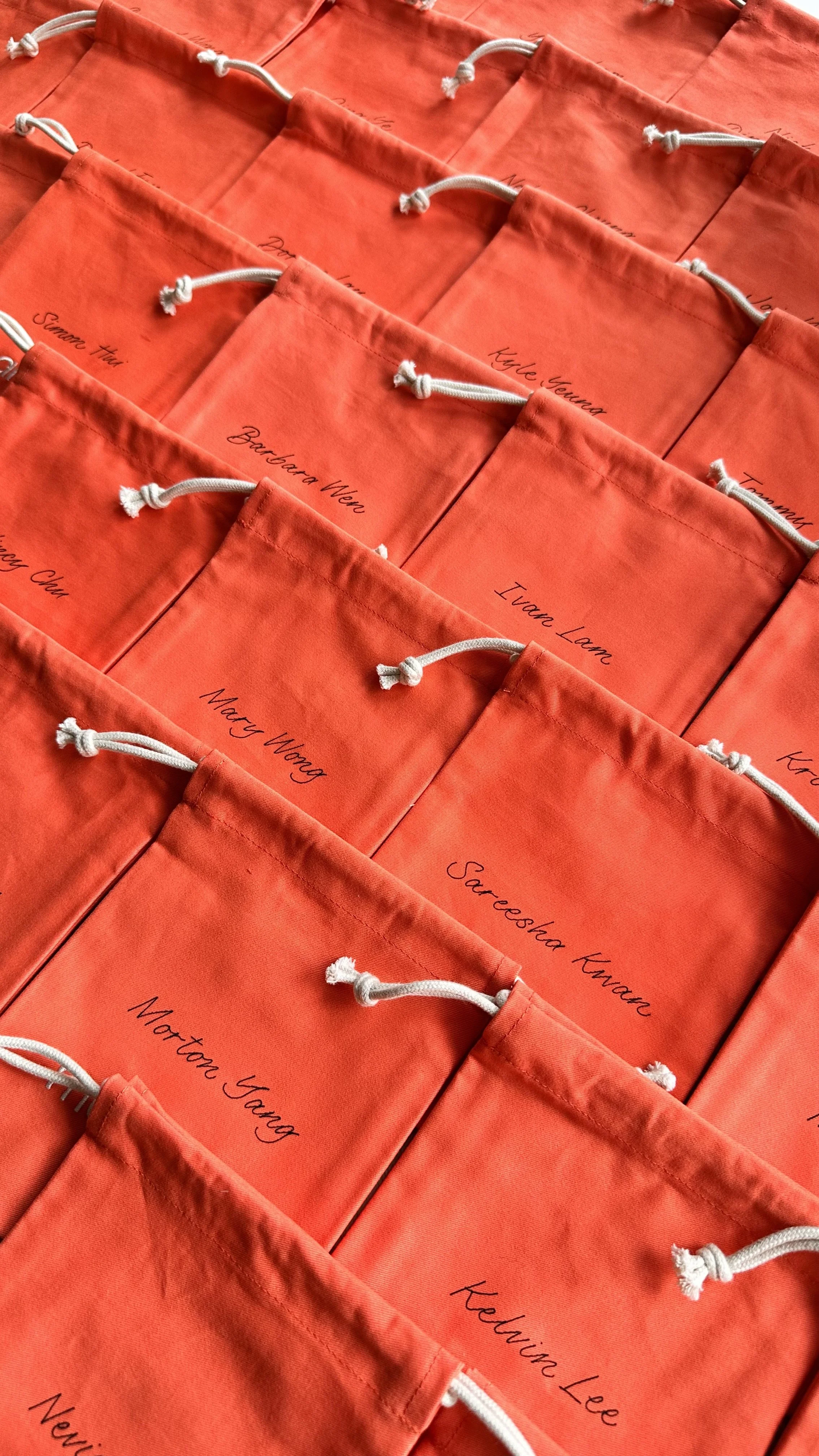 Hong Kong Calligraphy and Lettering Artist - Personalisation on Cloth Bags for Mannings