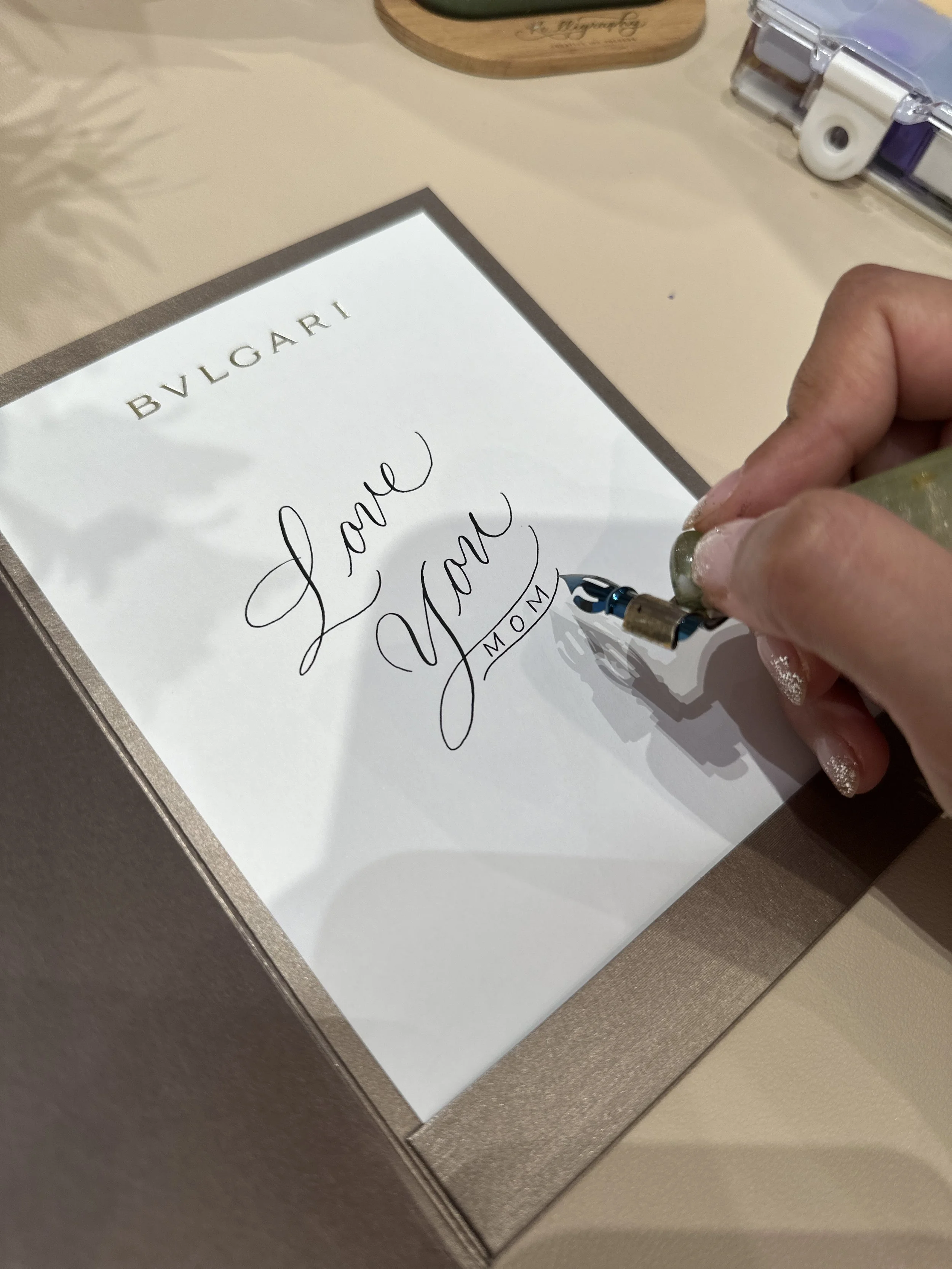 On-site Calligraphy for Mothers Day Hong Kong
