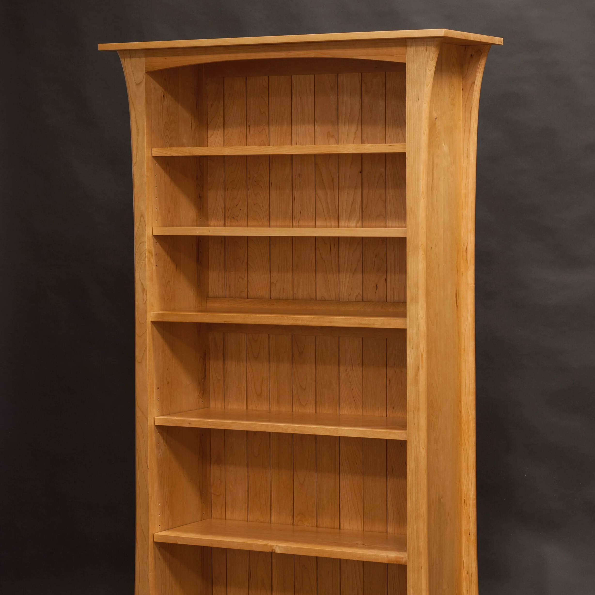 Cherry Bookcase — Solid cherry | Original design | Part of a commissioned bookcase and desk suite