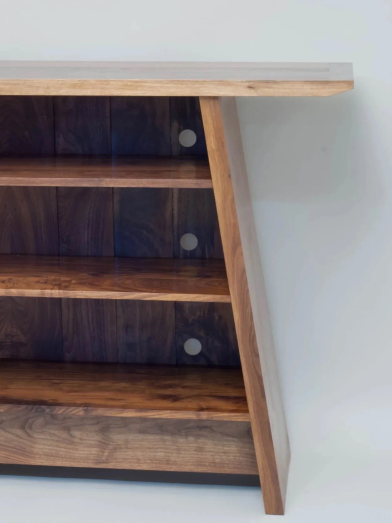 Walnut entertainment center.