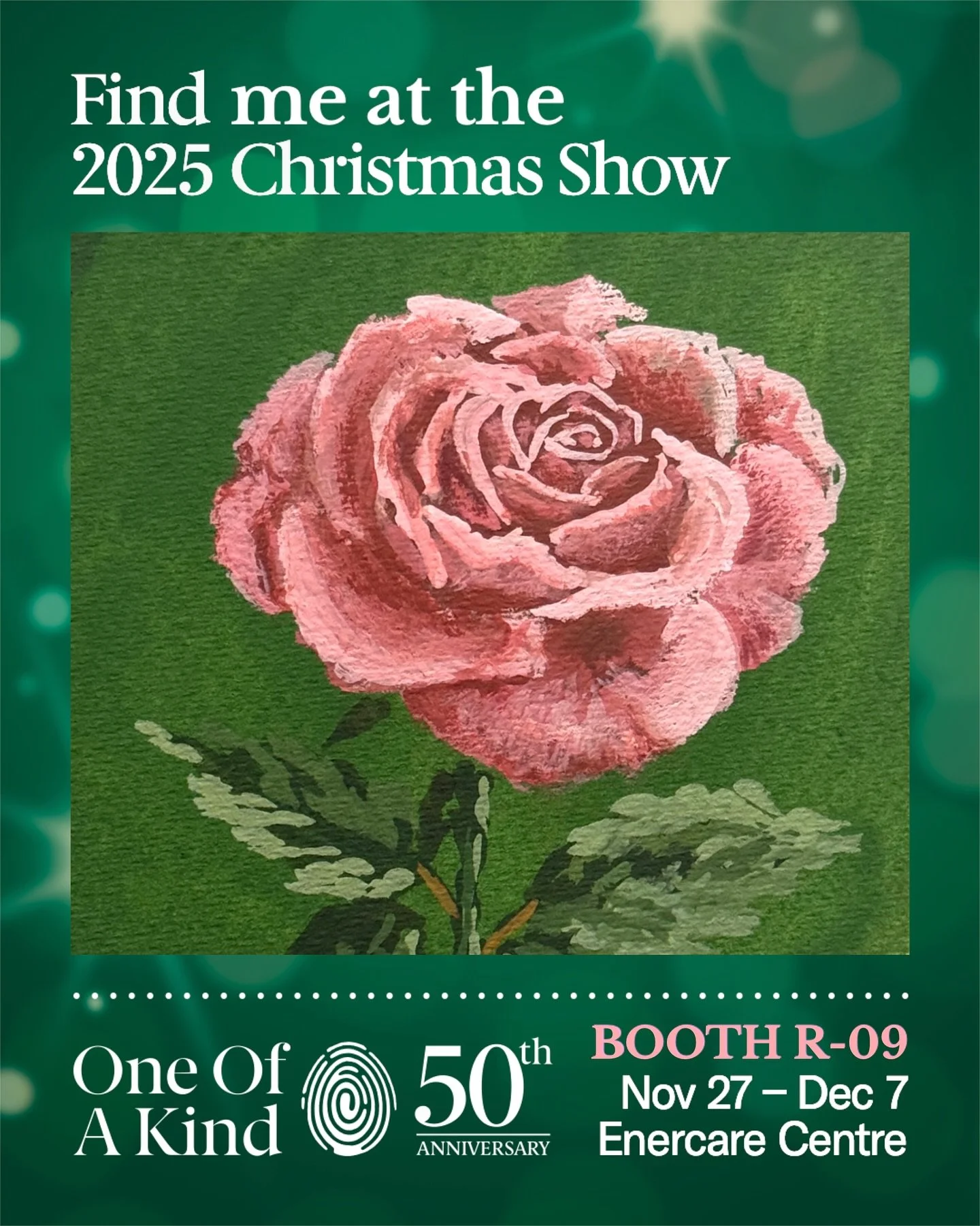 The #OOAKCountdown to One Of A Kind Show begins and prep is well underway! 

Join me at Booth R-09 for whimsical florals during Canada&rsquo;s largest 11-Day Winter Show 

Find Original Paintings, Fine Art Prints, Floral Bookmarks, Handmade Cards and