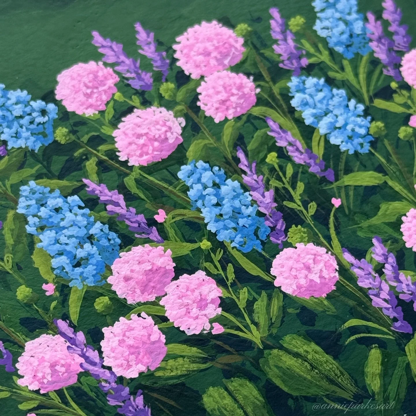 48/365 : Wildflowers &bull; SOLD

Had a lot of fun with this colour palette today 💕 Follow along for more of my daily painting series! 

365 Day Series
Gouache on Watercolour Paper
www.annieparkes.com

________________________

#365DayChallenge #Min