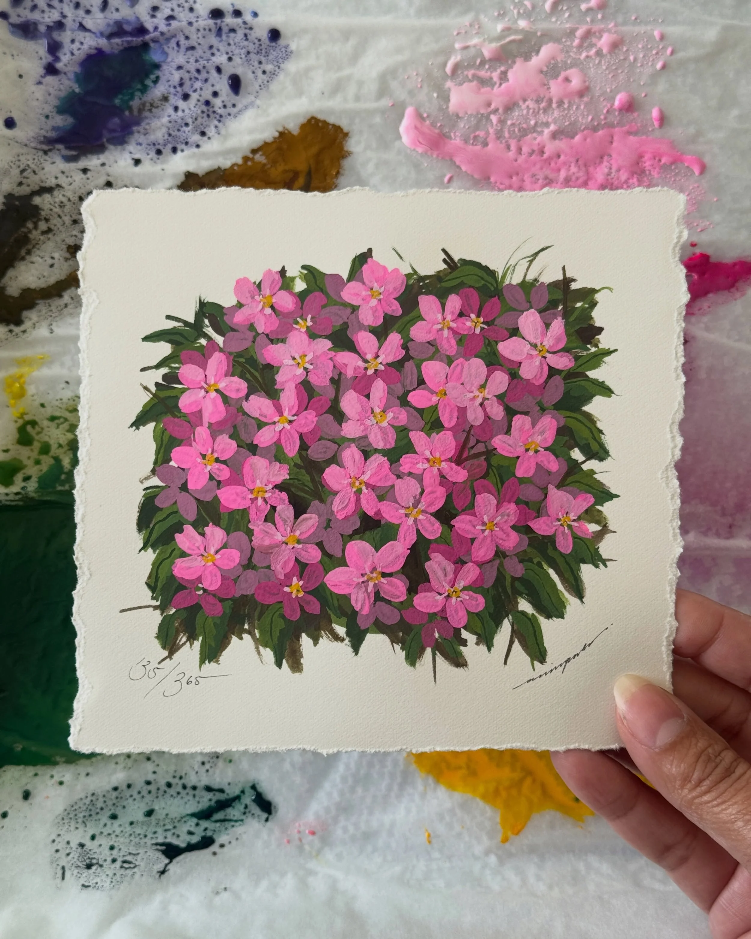 135/365: Flowering Crabapple

365 Day Series
Gouache on Watercolour Paper
5.5 &times; 5.5 &bull; No Prints 
$85 DM or my Shop to Purchase
Free Shipping in Canada &amp; U.S. 🇨🇦 🇺🇸
www.annieparkes.com

________________________

#MiniaturePainting #