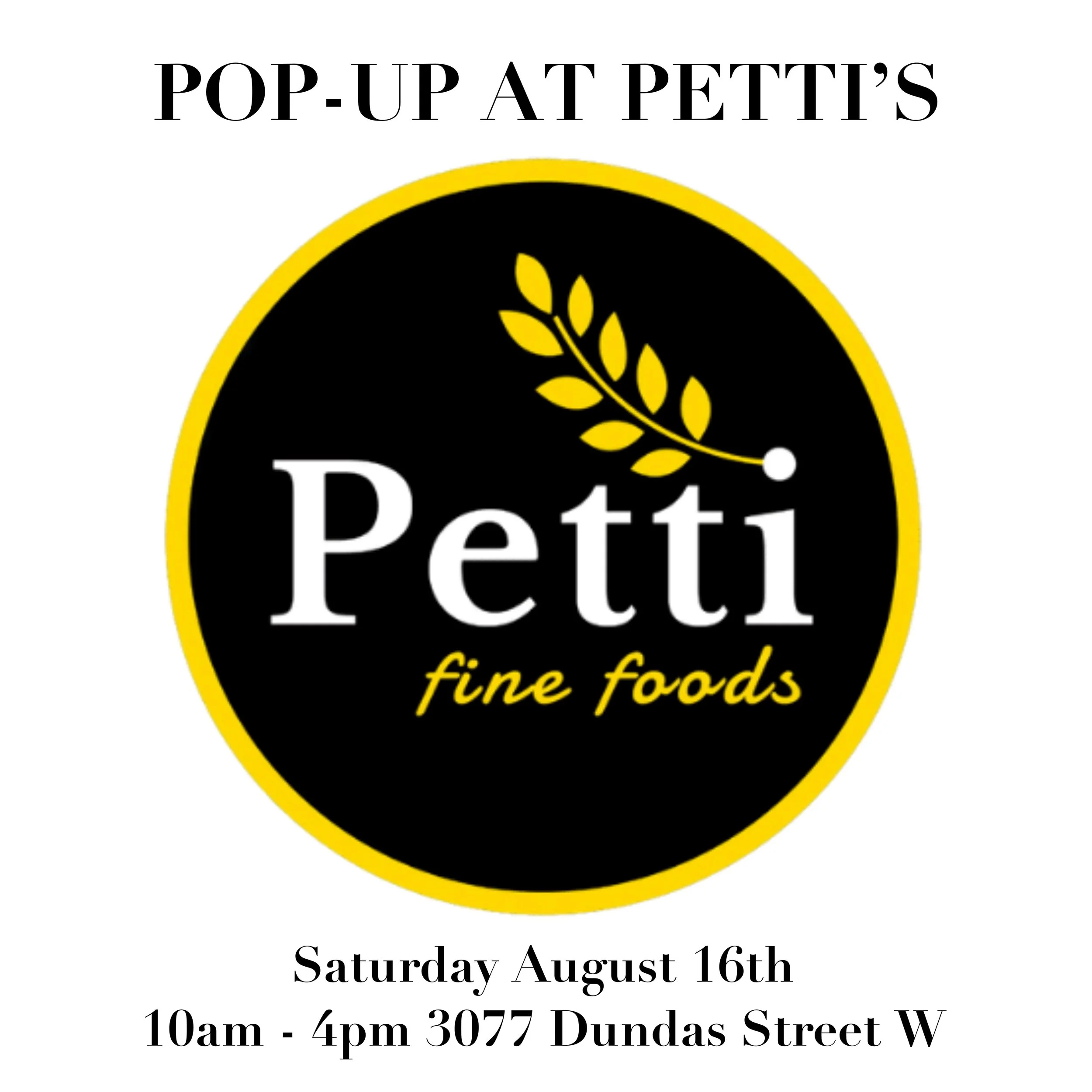 Pop-Up at Petti's