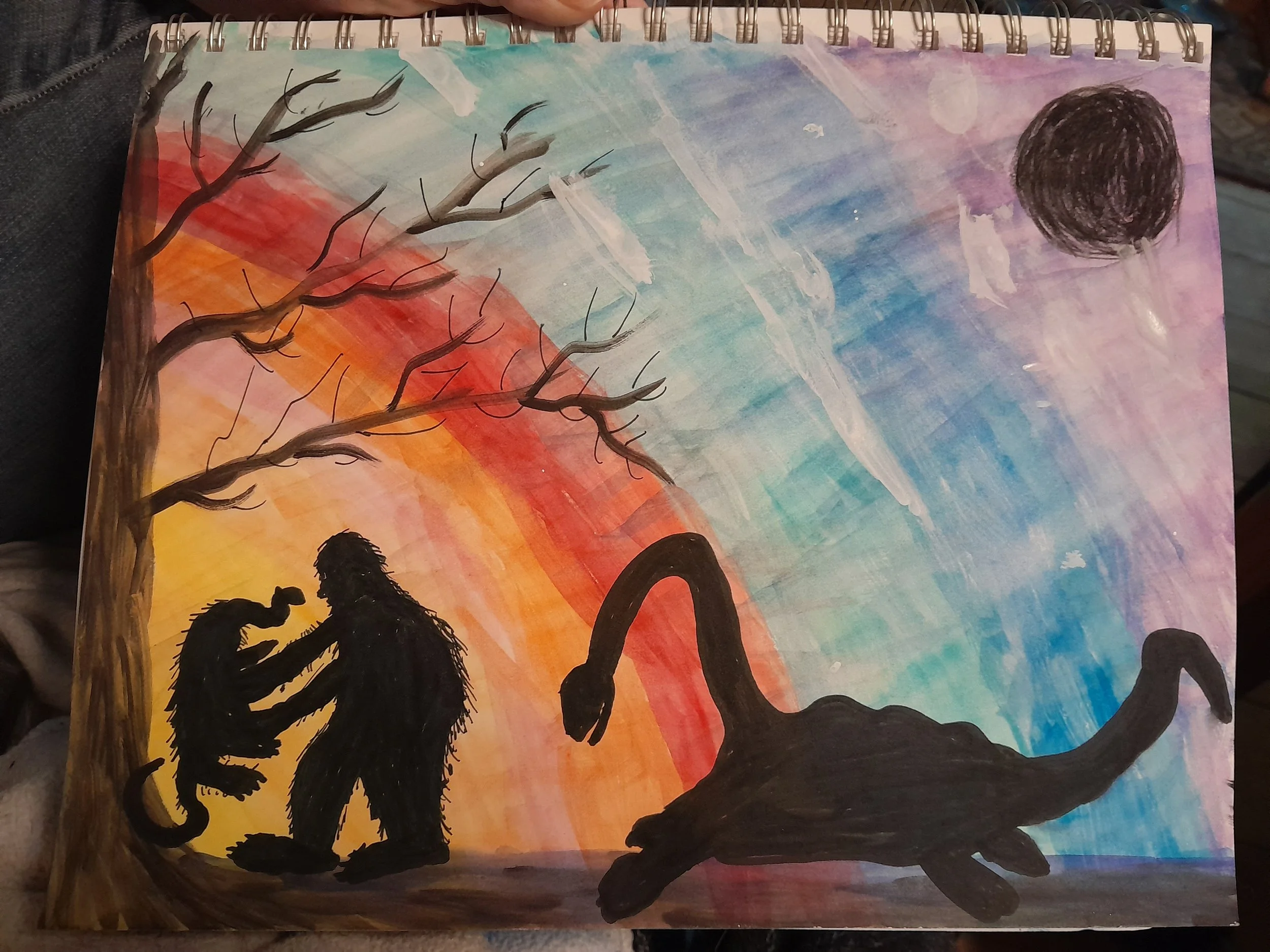 "Sasquatch and Nessie Have a Baby" by Sarah in Ireland