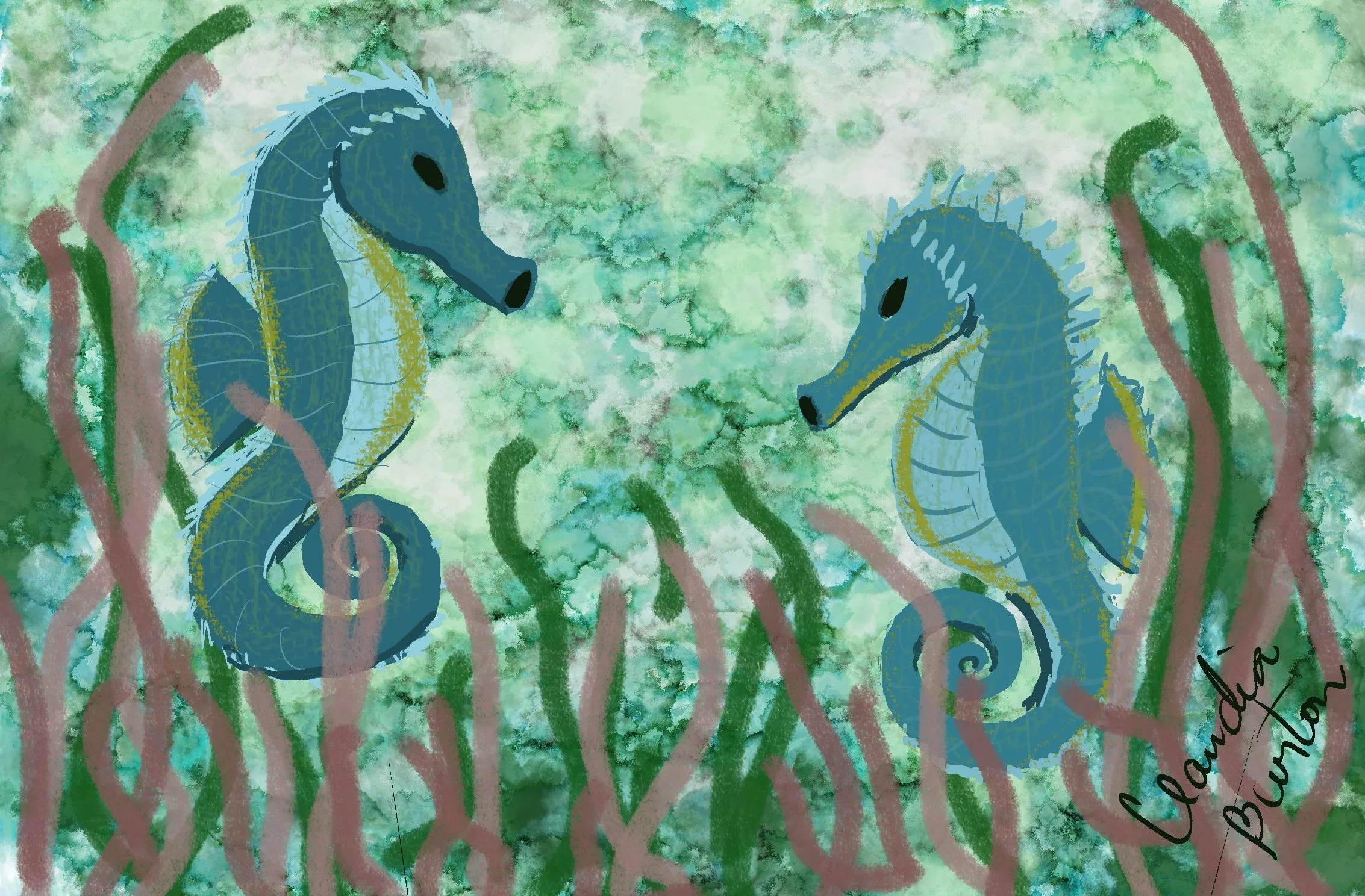 "Seahorses" by Claudia Burton