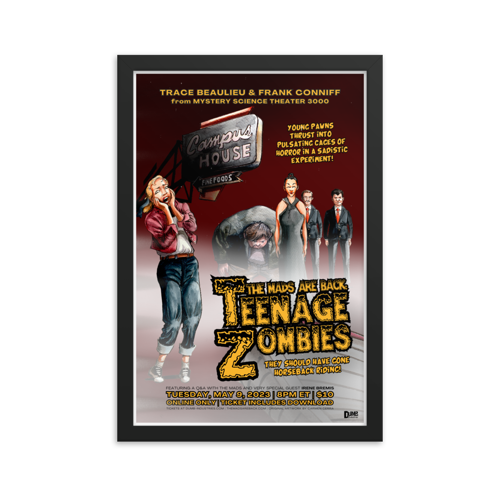 The Mads Are Back | Framed Matte Poster Print | Teenage Zombies