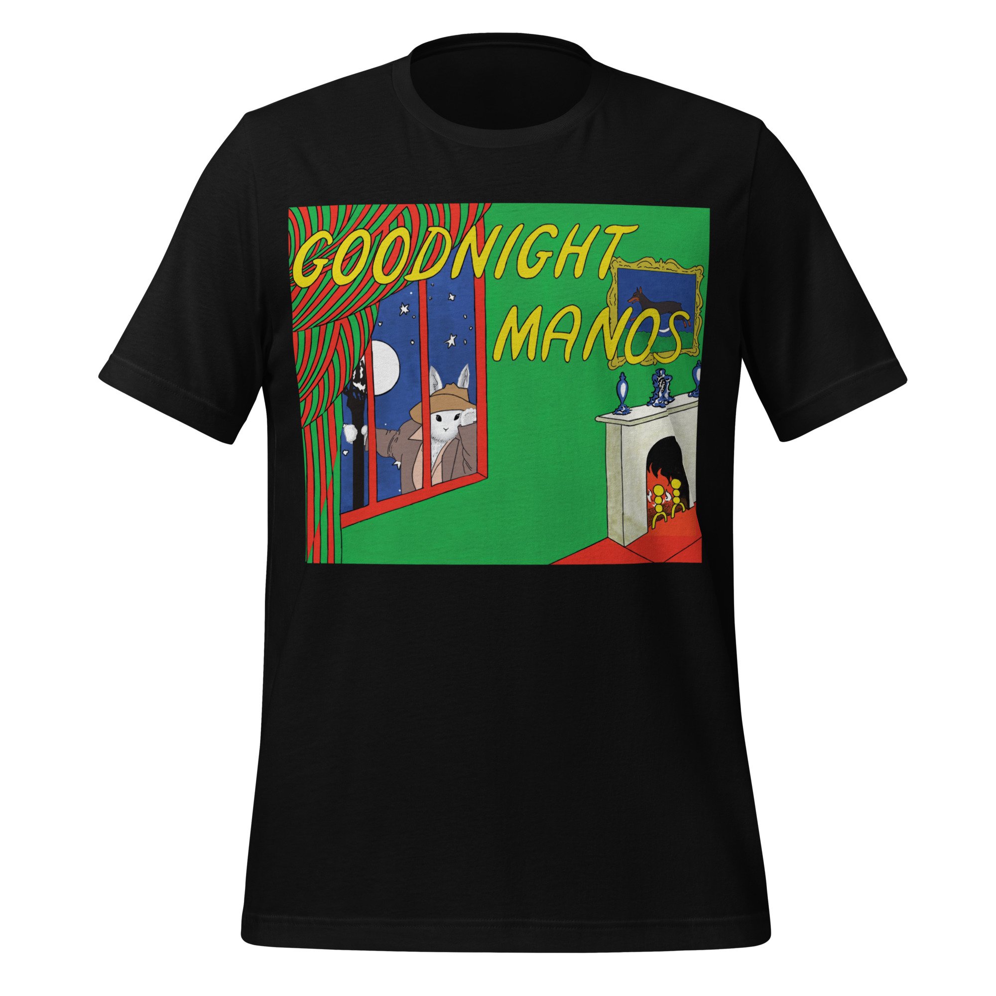 Jackey Neyman Jones | Goodnight Moon/Manos Mashup Unisex T-Shirt Dark