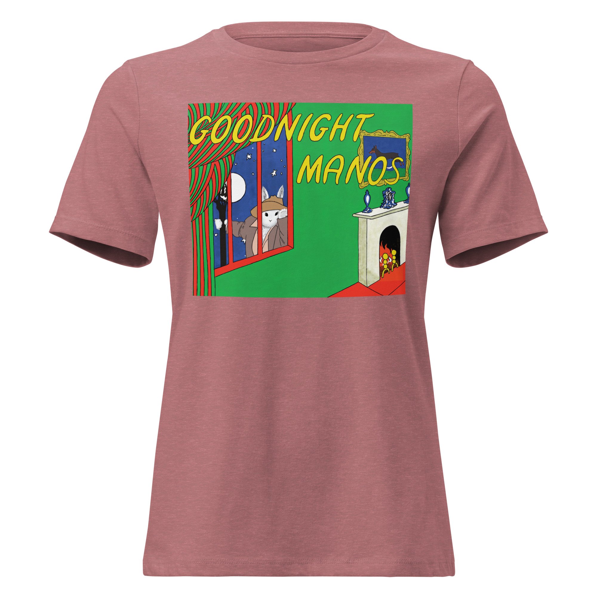 Jackey Neyman Jones | Goodnight Moon/Manos Mashup Women's Relaxed T-Shirt Light