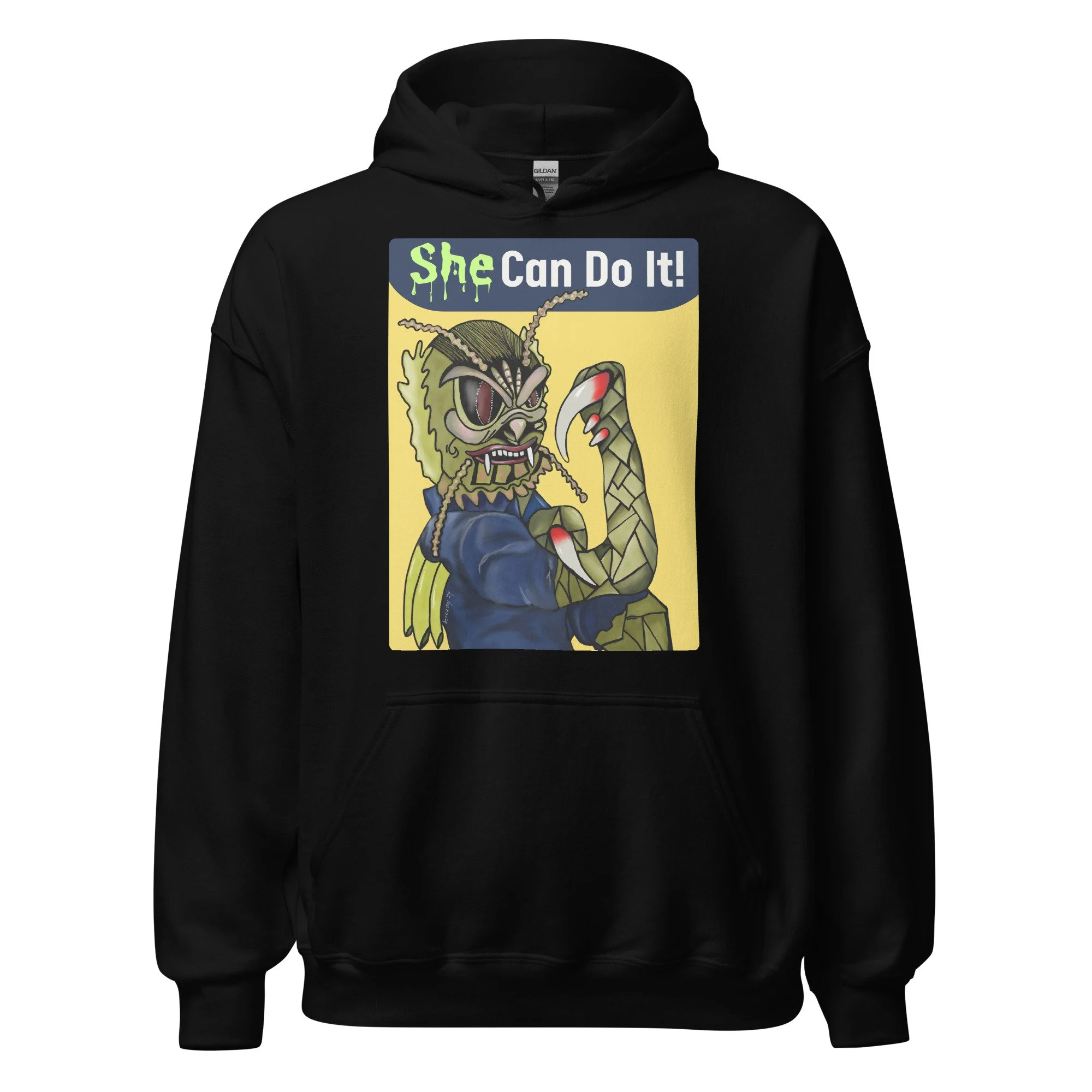 She (Creature) Can Do It! | Dumb Industries | Unisex Hoodie