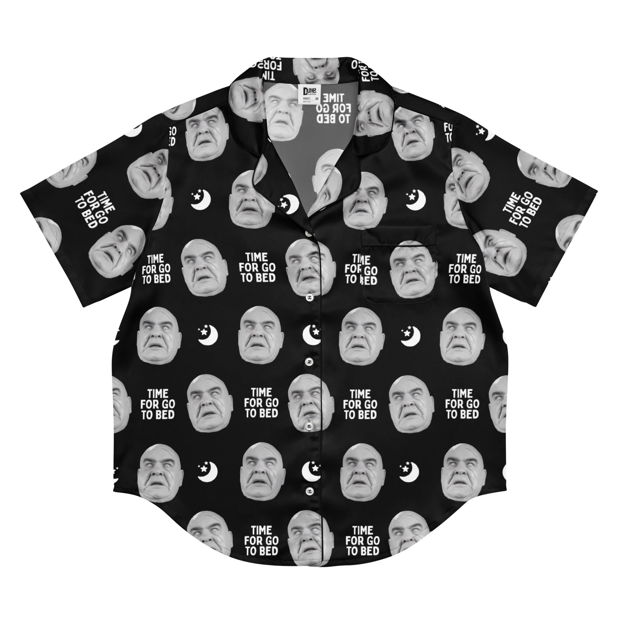 Weird & Wonderful Wednesday Watchalongs | Time For Go To Bed Tor Johnson | All-over print women’s short sleeve pajama top