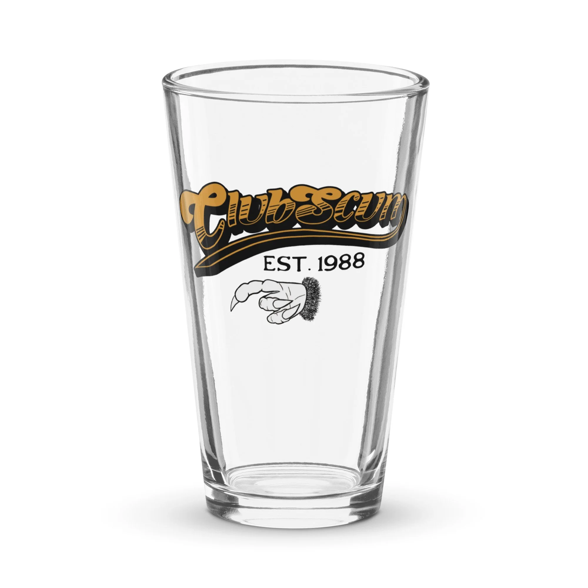 Club Scum / Cheers Mashup Design by Josh Flowers Inspired by Hobgoblins | Shaker pint glass