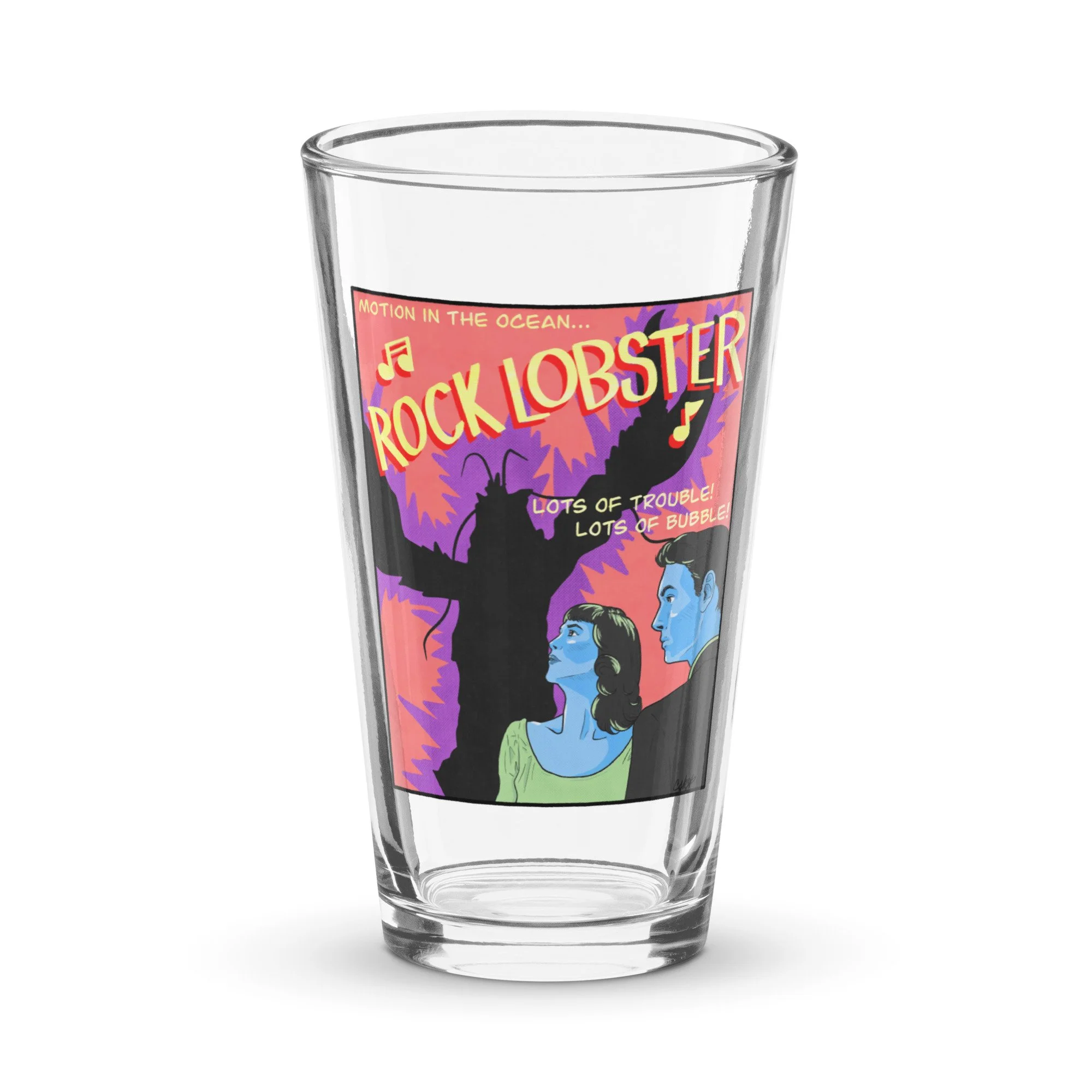 The B-52s "Rock Lobster" / Teenagers From Outer Space Mashup by Chelsea Kelly | Shaker pint glass