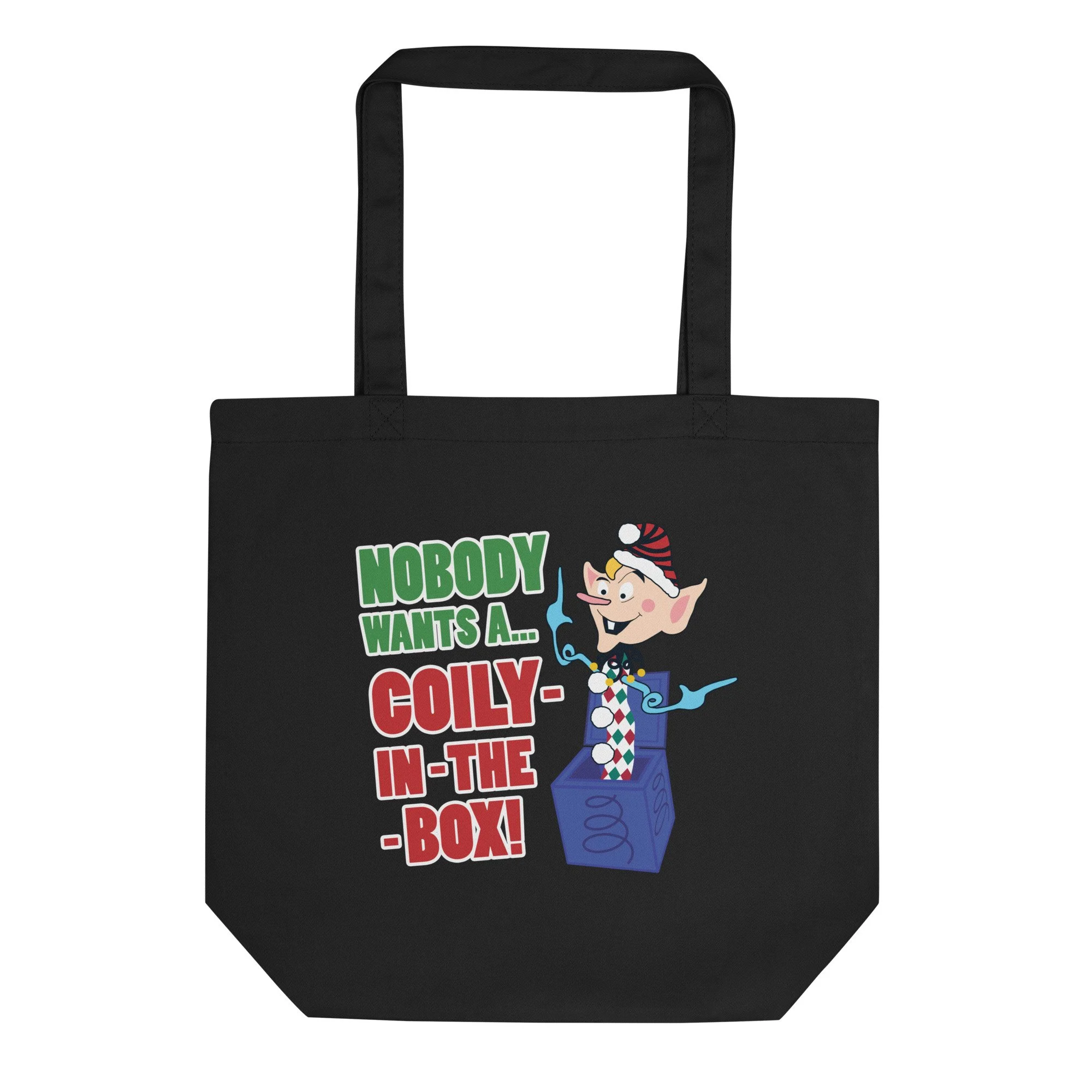 Dumb Industries | Coily-in-the-Box Design by Josh Flowers | Eco Tote Bag