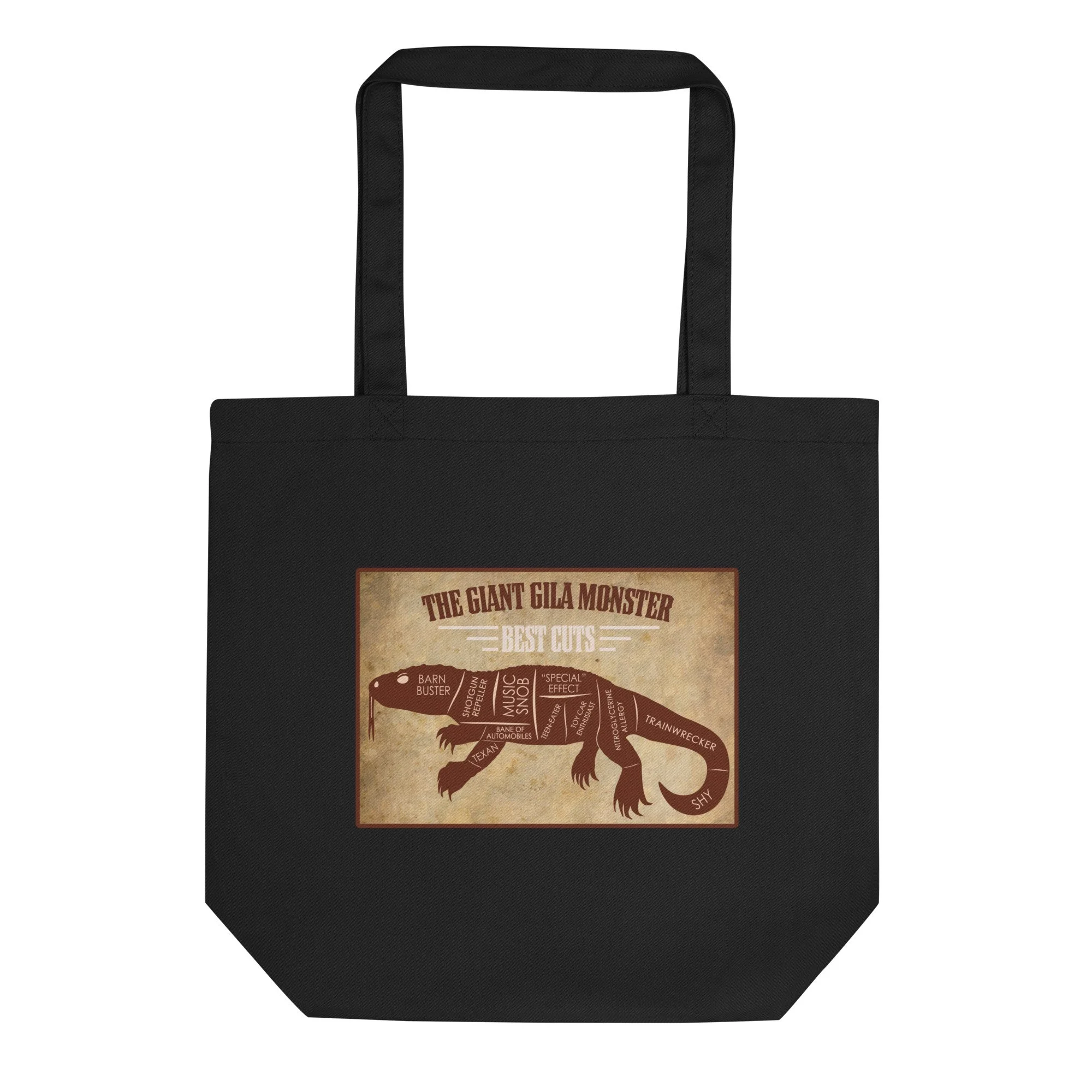 Dumb Industries | Giant Gila Monster Best Cuts design by Josh Flowers | Eco Tote Bag