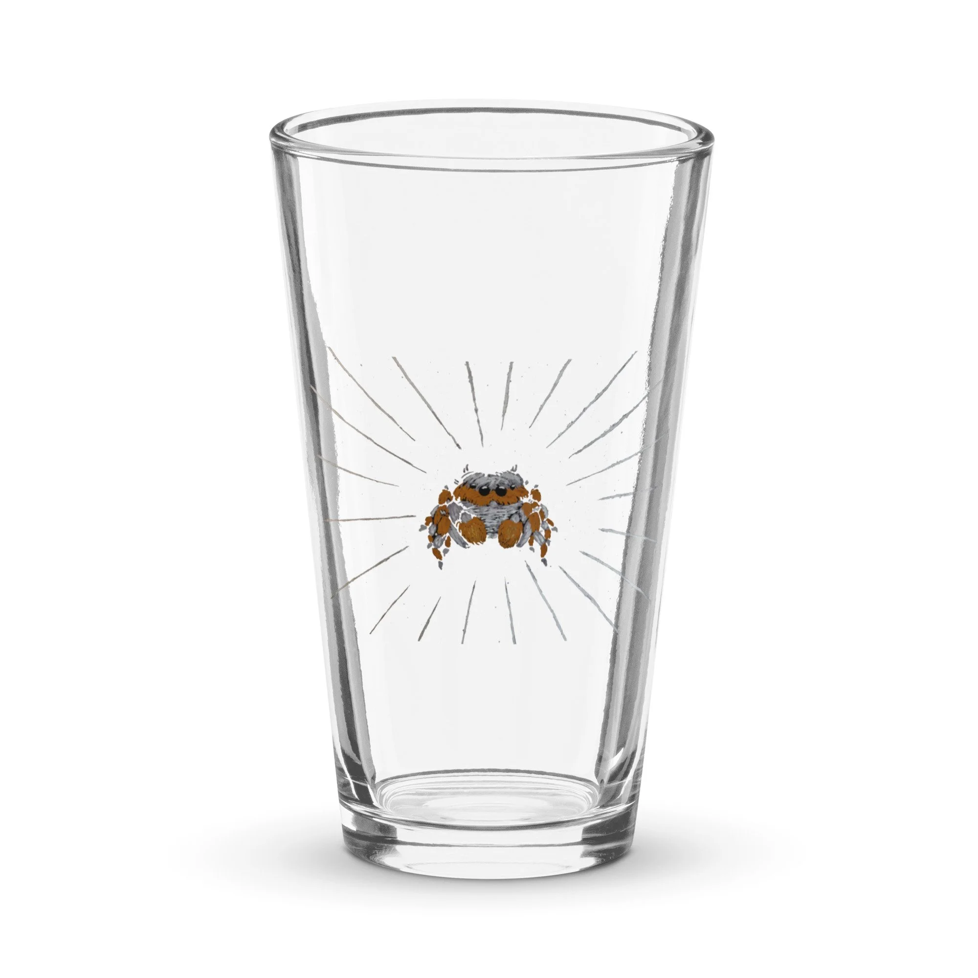 Dumb Industries | Grandmother Spider by Q | Shaker pint glass