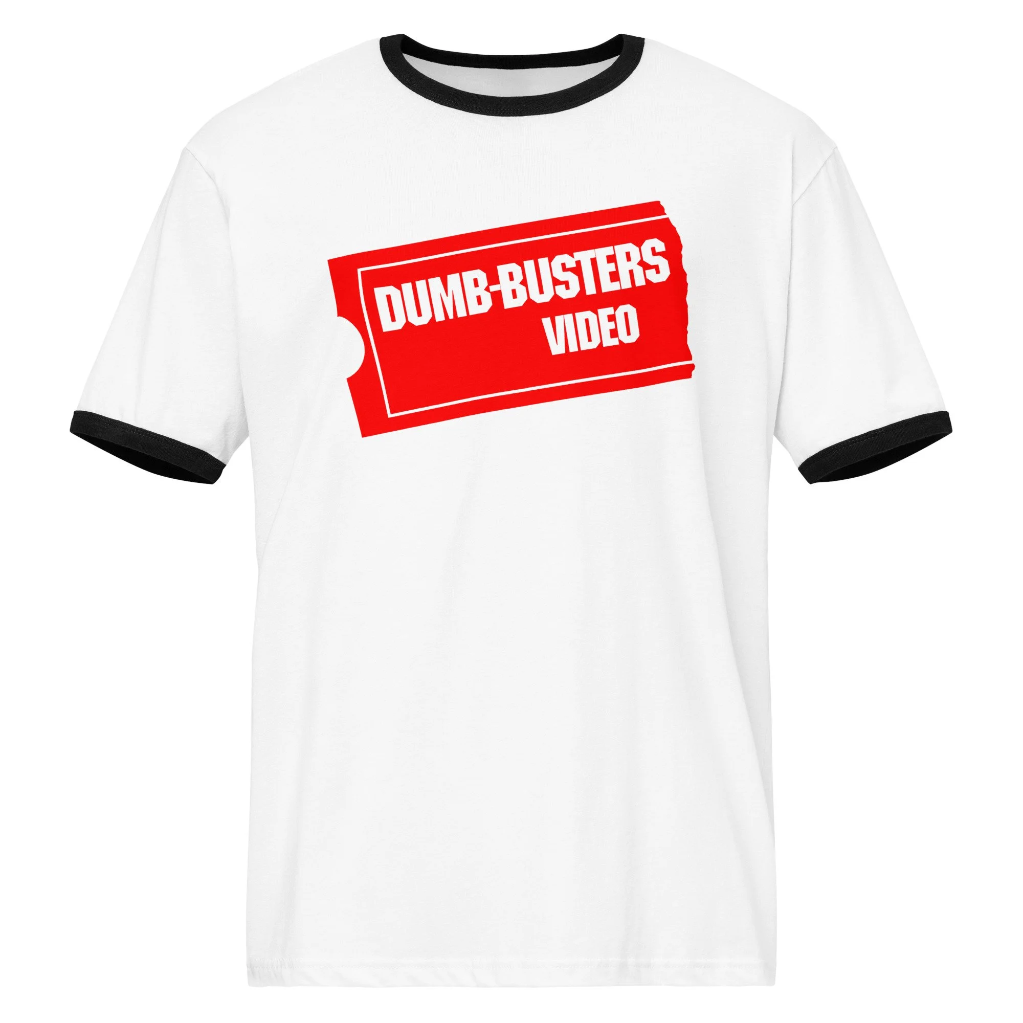 Dumb-Busters Video | Unisex ringer t-shirt