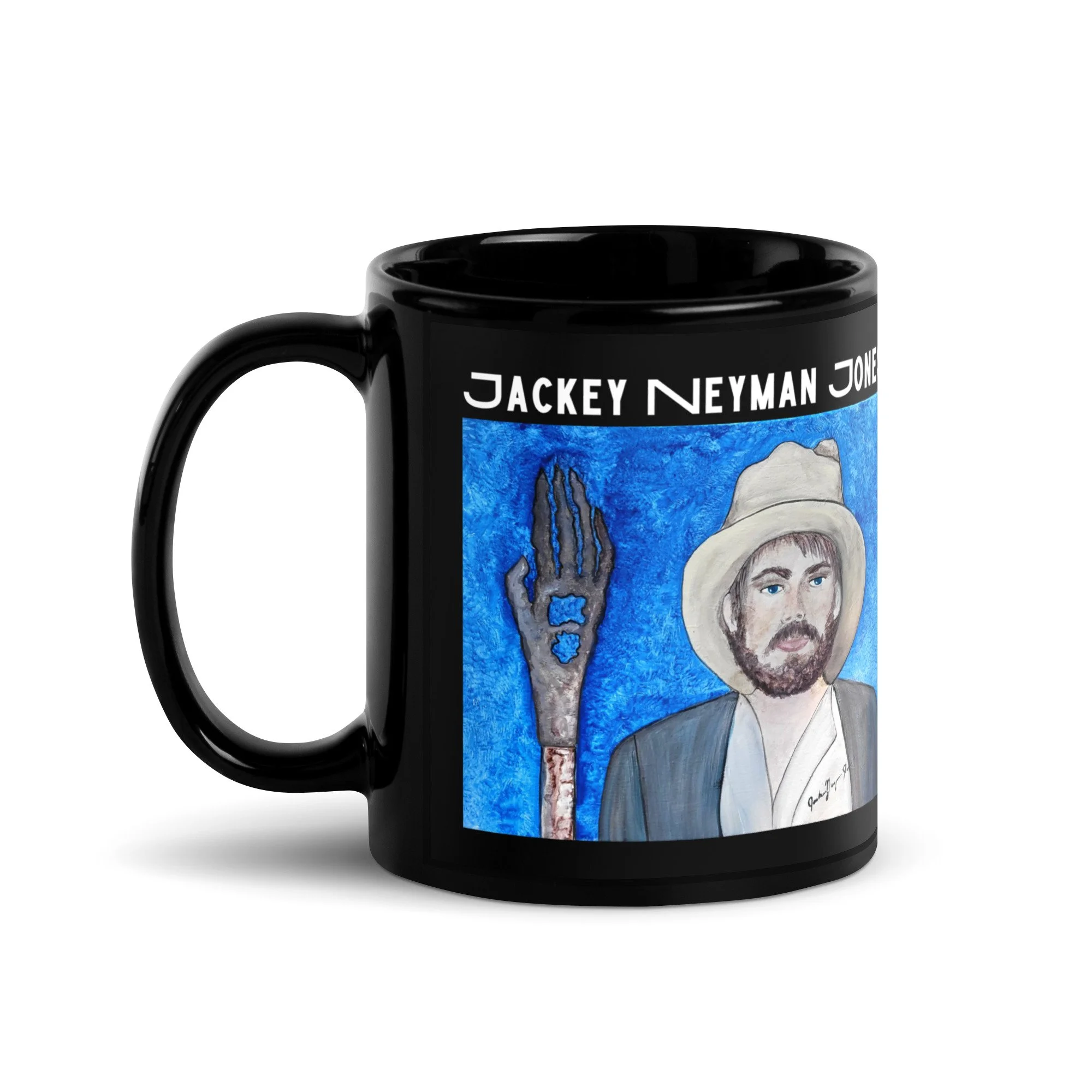 Jackey Neyman Jones | "Torgo" | Black Glossy Mug