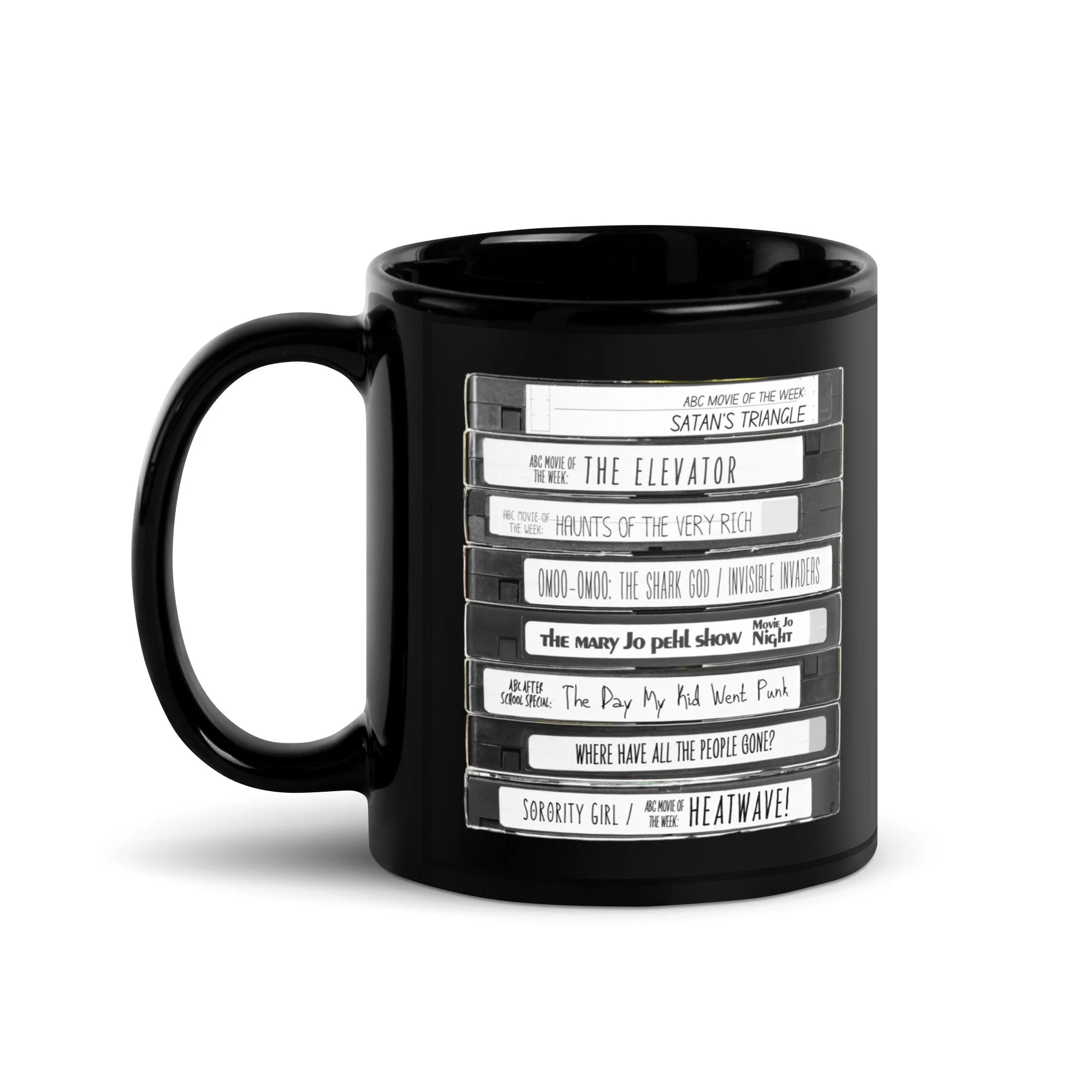 The Mary Jo Pehl Show Presents: Movie Jo Night | Black Glossy Mug