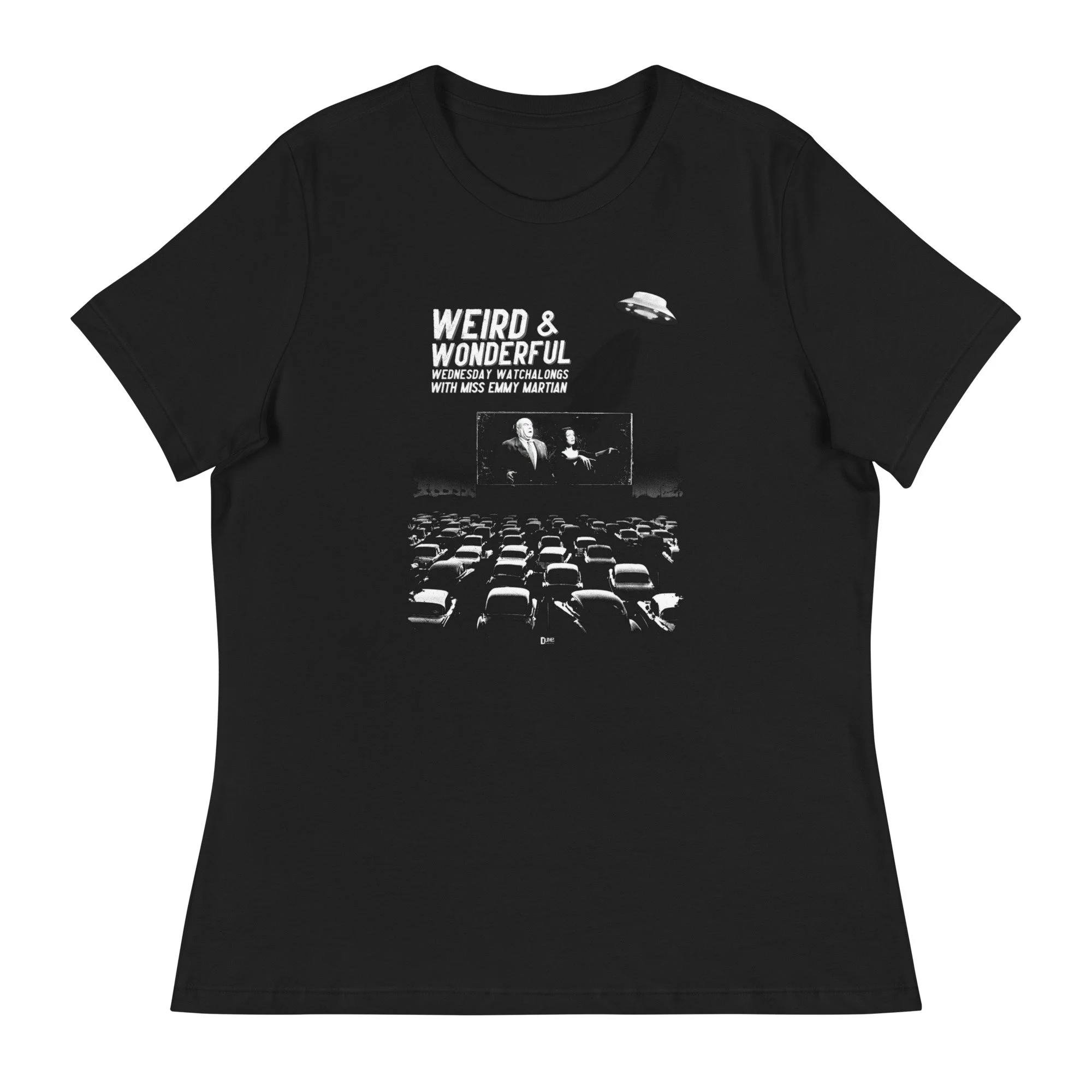 Weird & Wonderful Wednesday Watchalongs with Miss Emmy Martian | Women's Relaxed T-Shirt