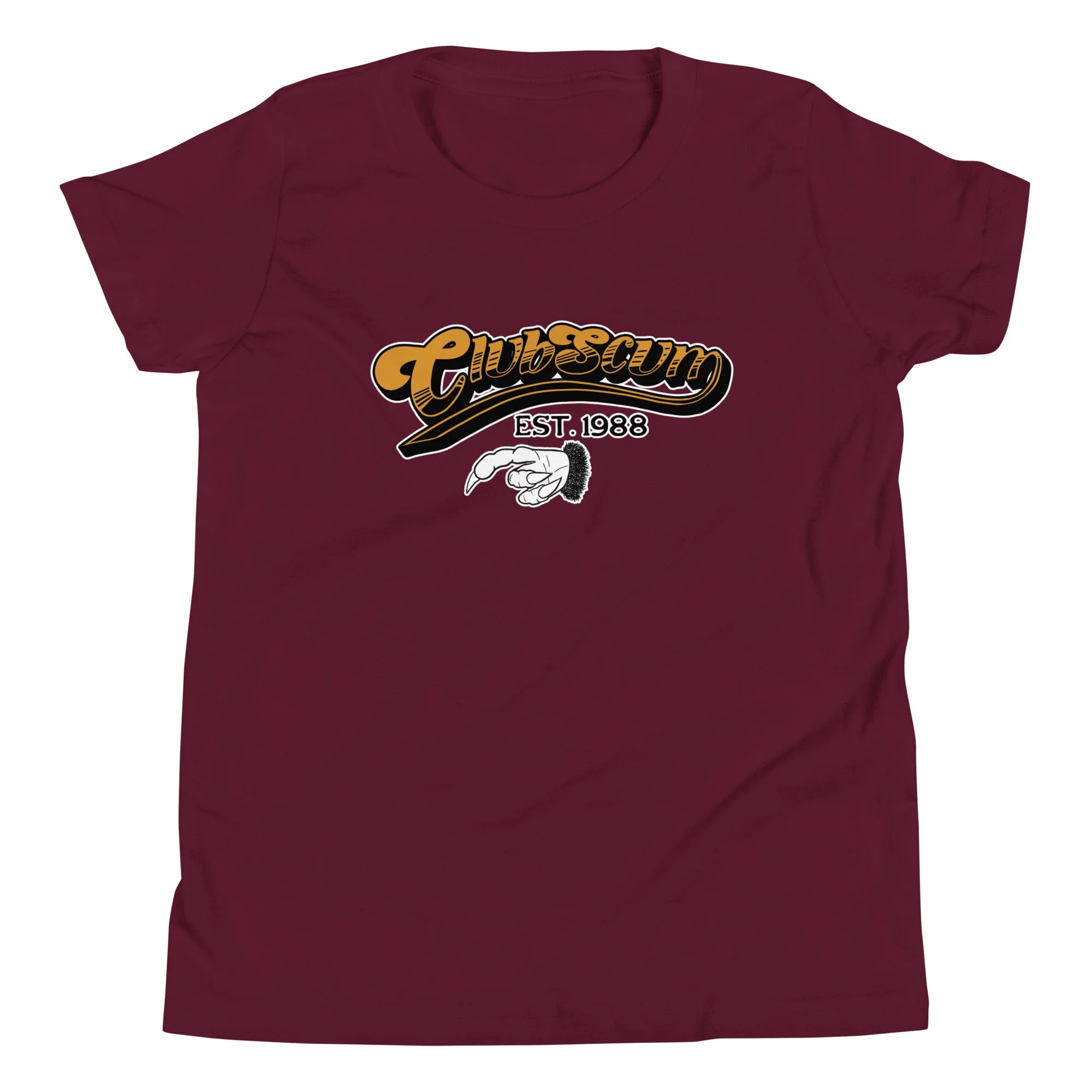 youth-staple-tee-maroon-front-6ac9c4e12d860.jpg