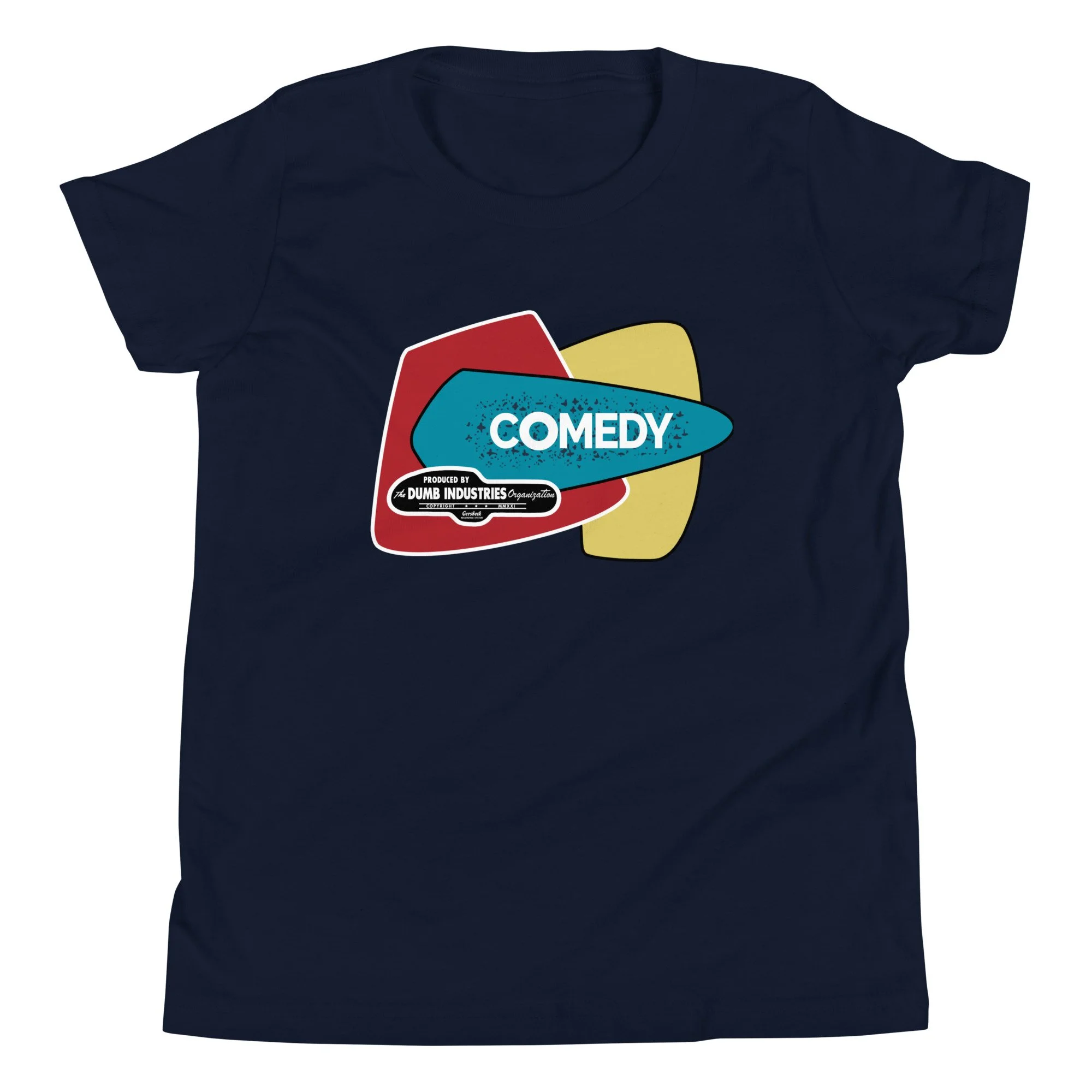 Comedy Produced by The Dumb Industries Organization Design by Josh Flowers | Youth t-shirt