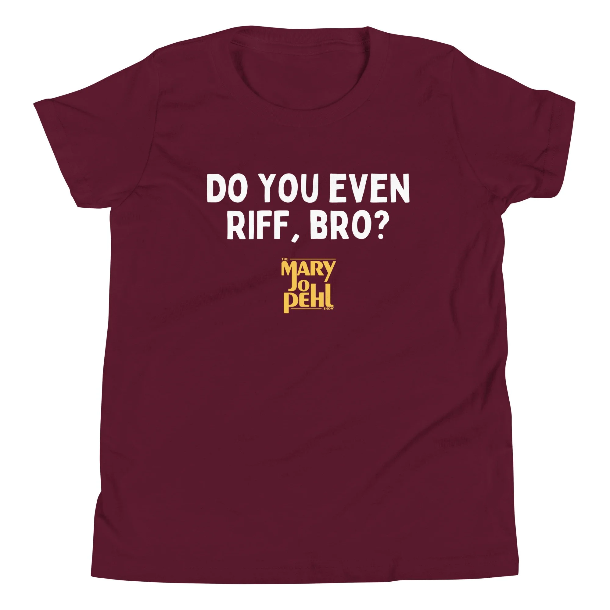 youth-staple-tee-maroon-front-6ac9e927df085.jpg
