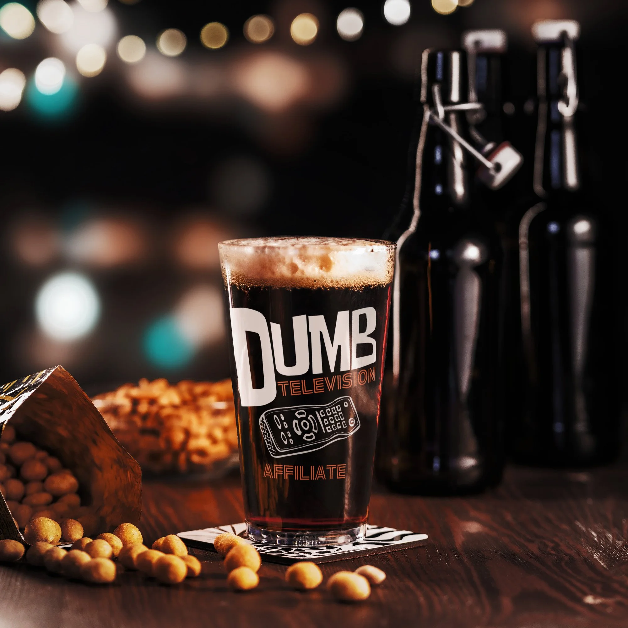 Dumb Television Affiliate | Shaker pint glass