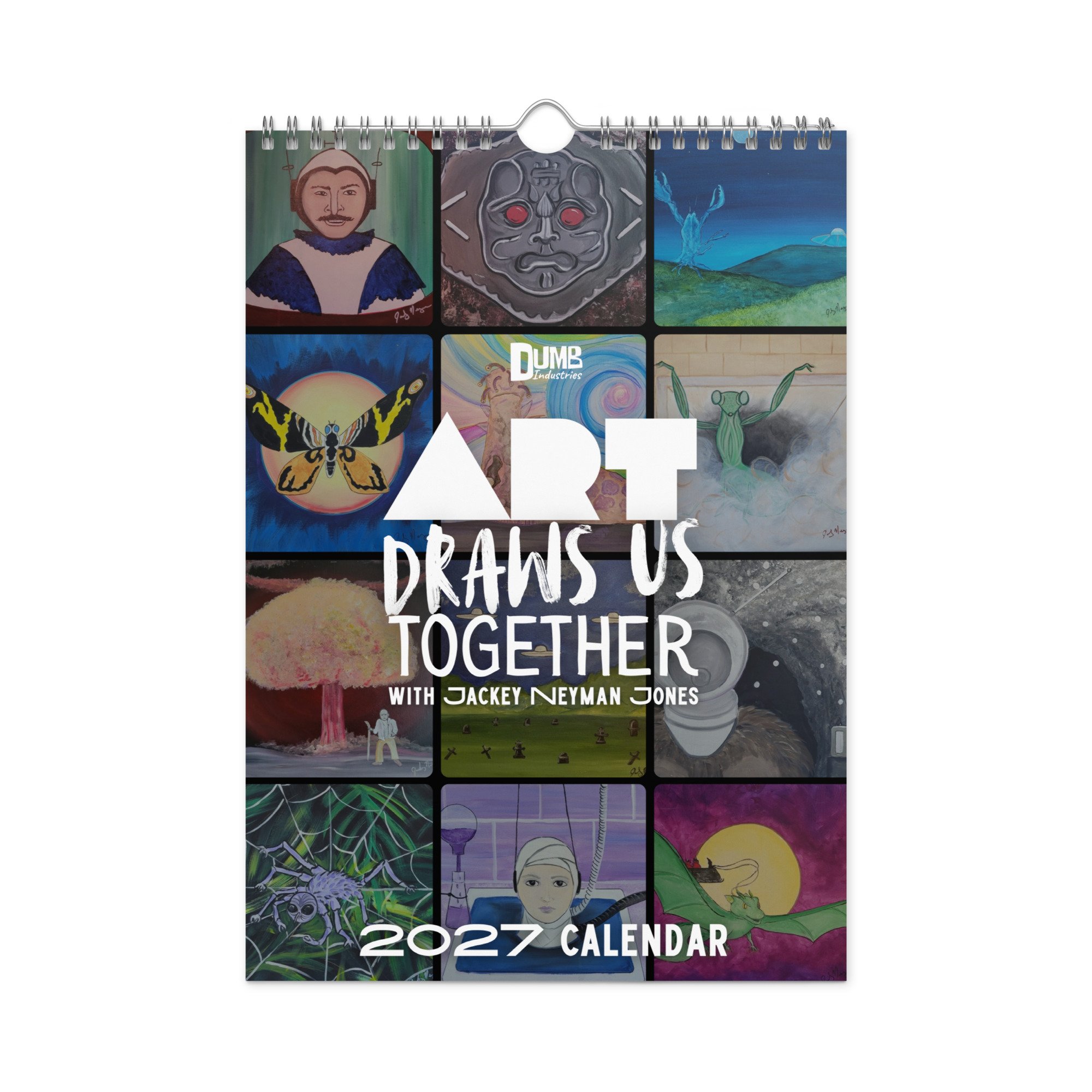 Art Draws Us Together with Jackey Neyman Jones 2027 Wall calendar