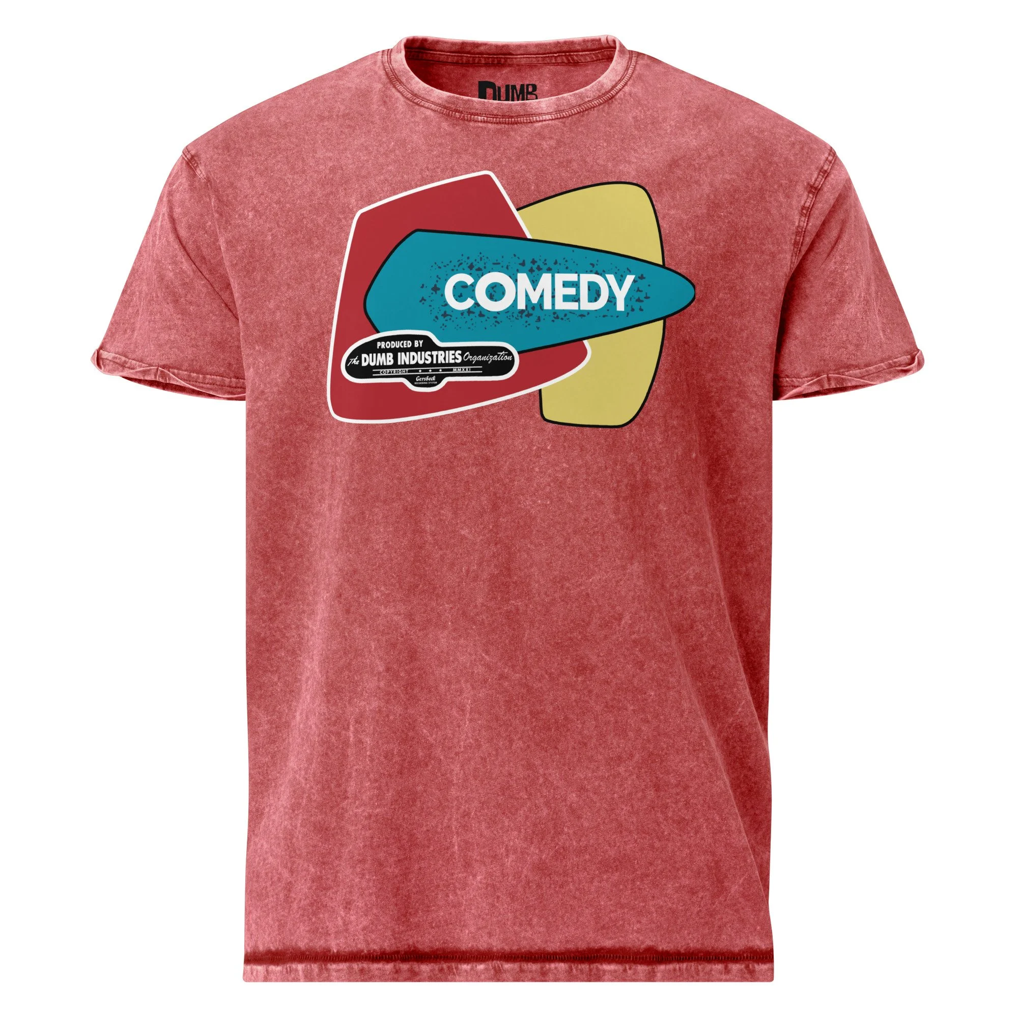 unisex-denim-t-shirt-garnet-red-front-6ad276737de19.jpg
