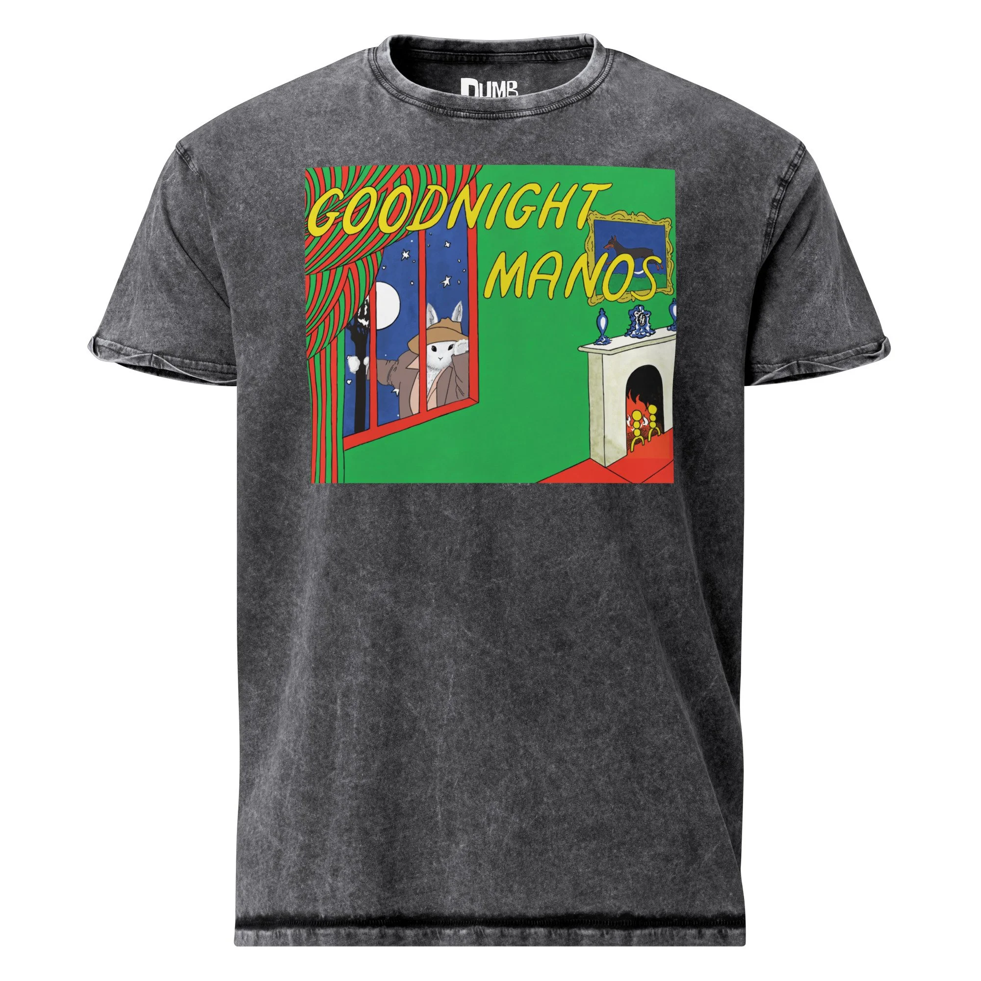 Jackey Neyman Jones | Goodnight Moon/Manos Mashup | Denim T-Shirt