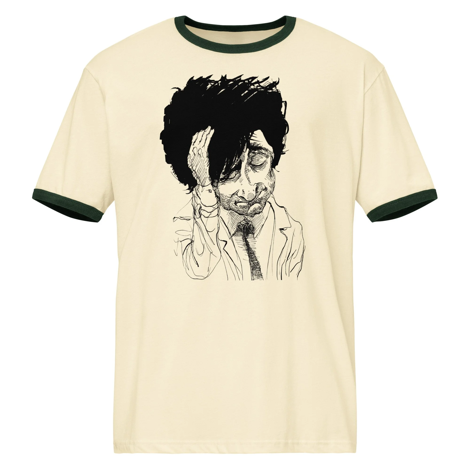unisex-ringer-t-shirt-natural-forest-green-front-6ad2d601495c2.jpg