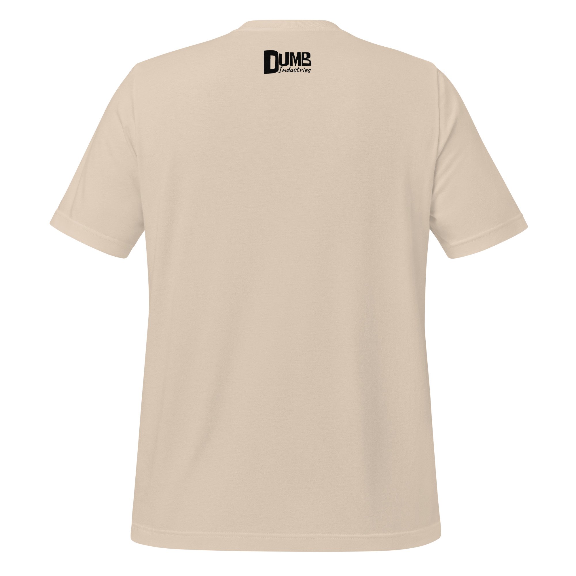 Donald Pleasance by Carmen Cerra unisex t-shirt in soft cream, back view