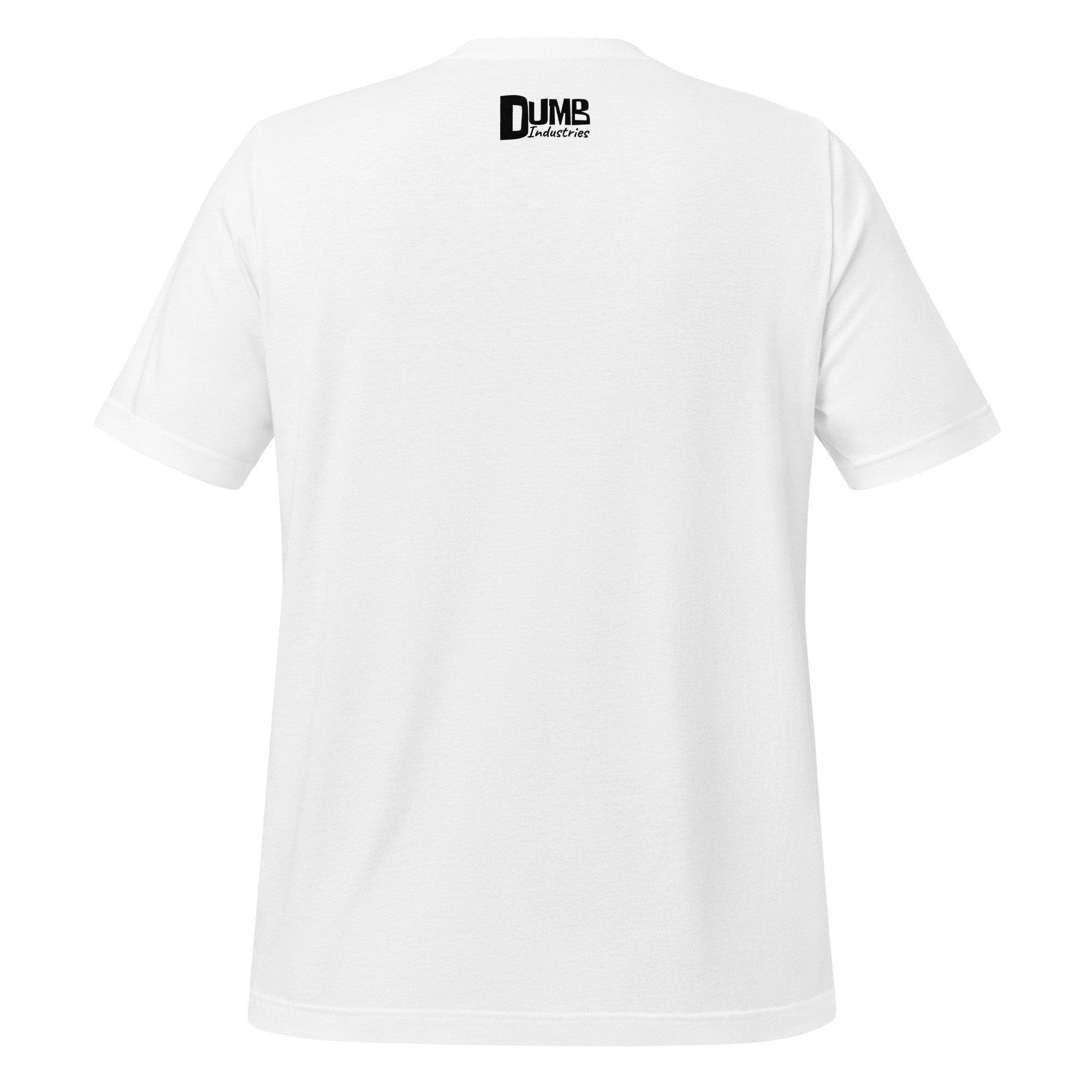 Donald Pleasance by Carmen Cerra unisex t-shirt in white, back view