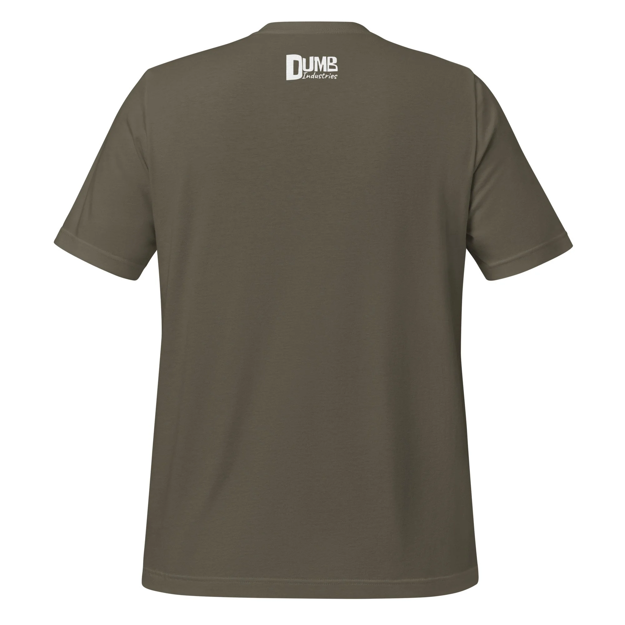 Blofeld by Carmen Cerra unisex t-shirt in army, back view