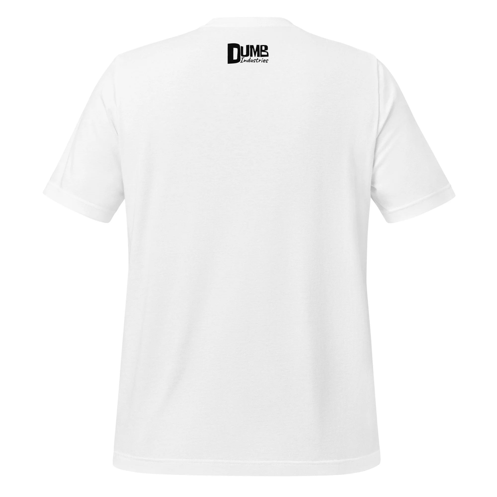 Blofeld by Carmen Cerra unisex t-shirt in white, back view