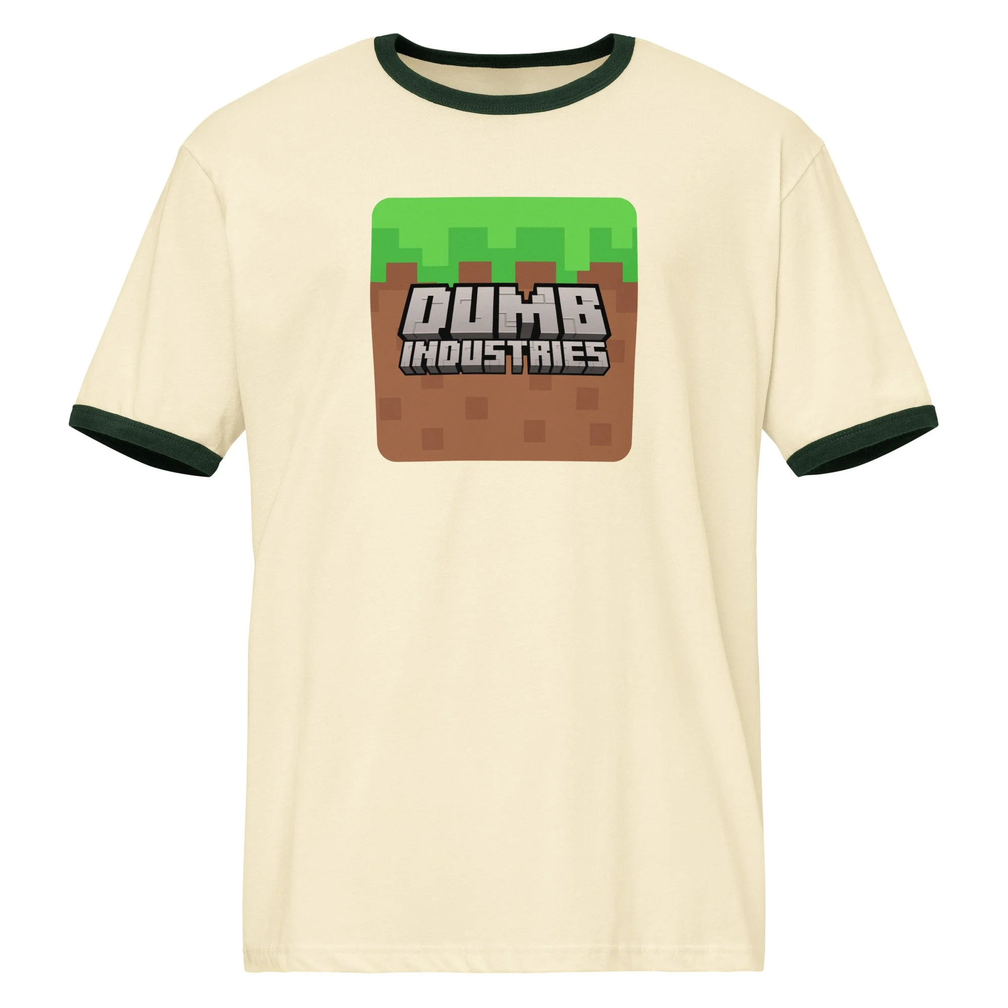 unisex-ringer-t-shirt-natural-forest-green-front-6ad70e67218f6.jpg