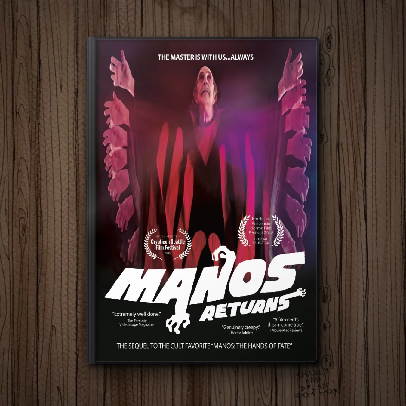 Manos Returns (2018) DVD, front cover