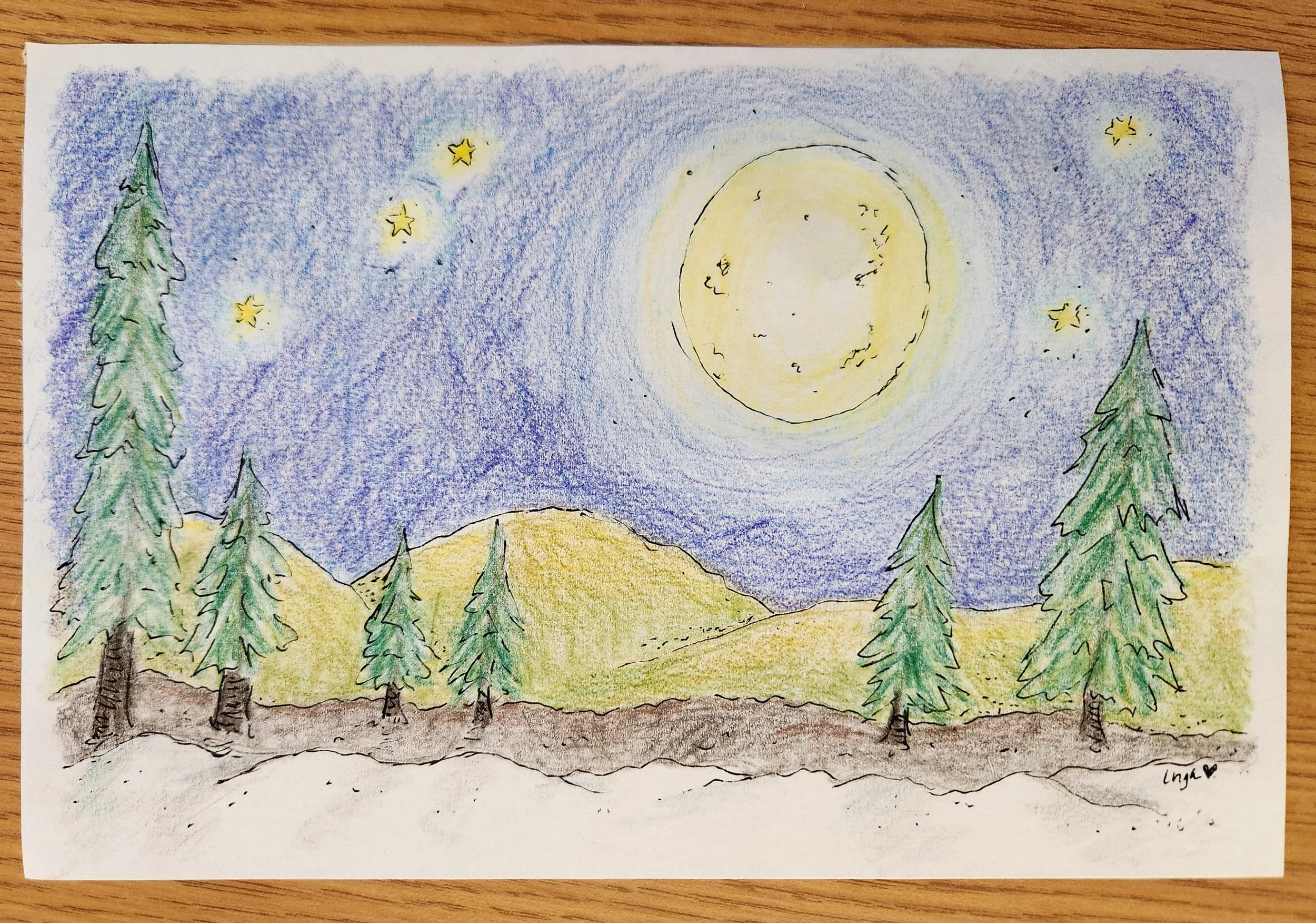 "Winter Moon" by Inga Wohlgemuth