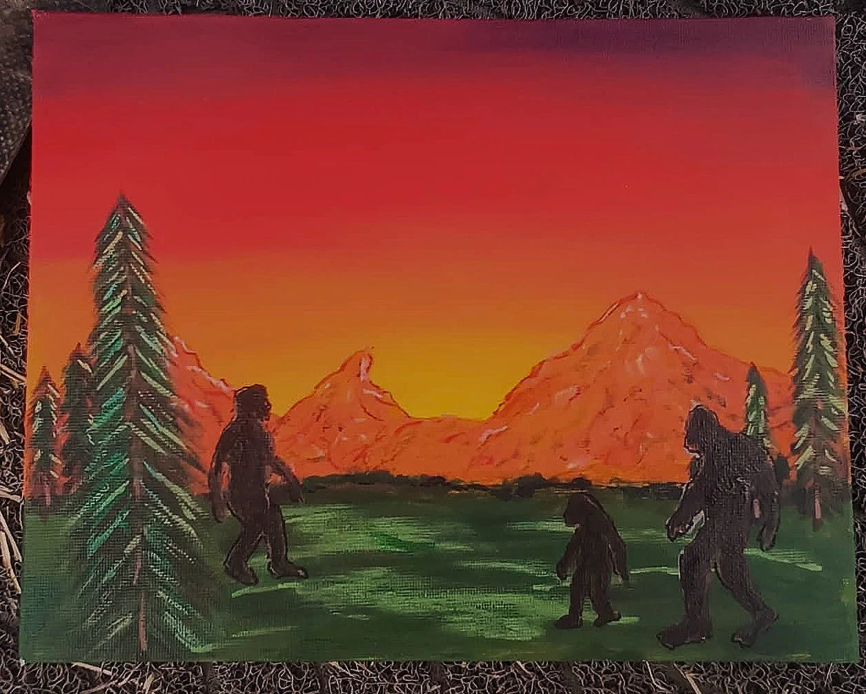 "Sunset Sasquatch" by Charlotte Greenwell