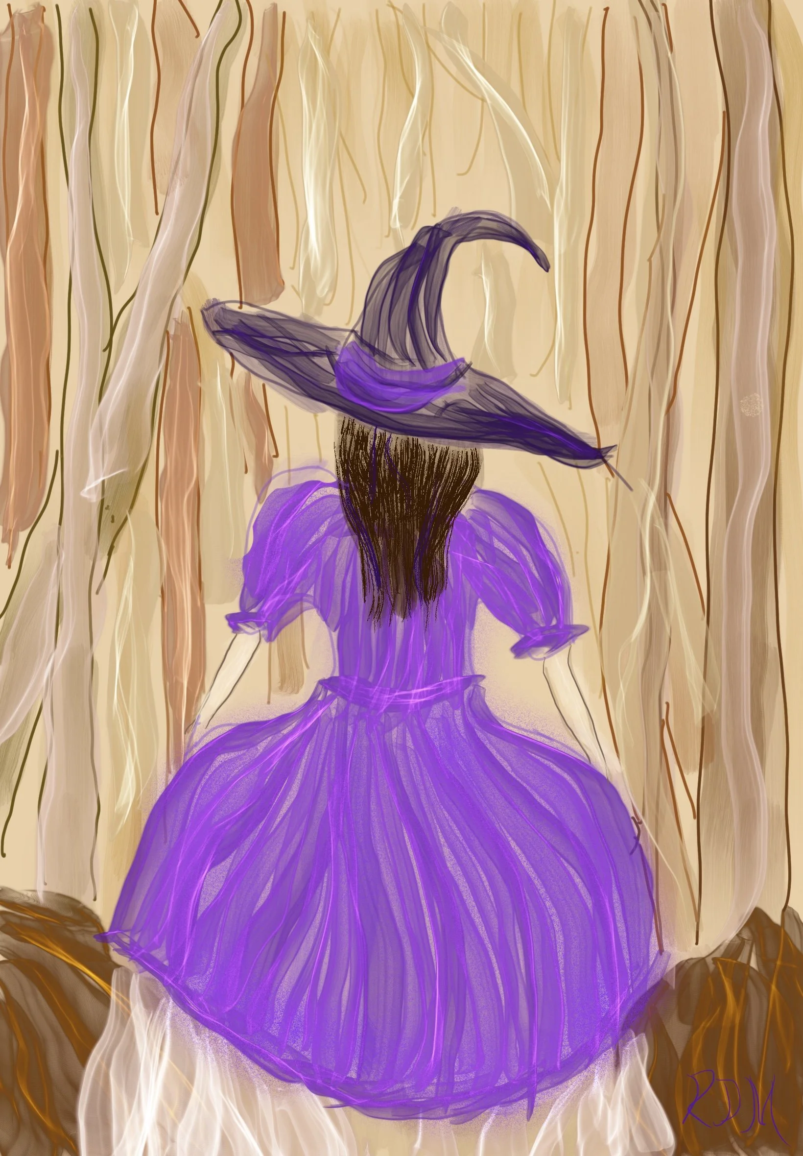 "Witch In Abstract" by Doris Leachman
