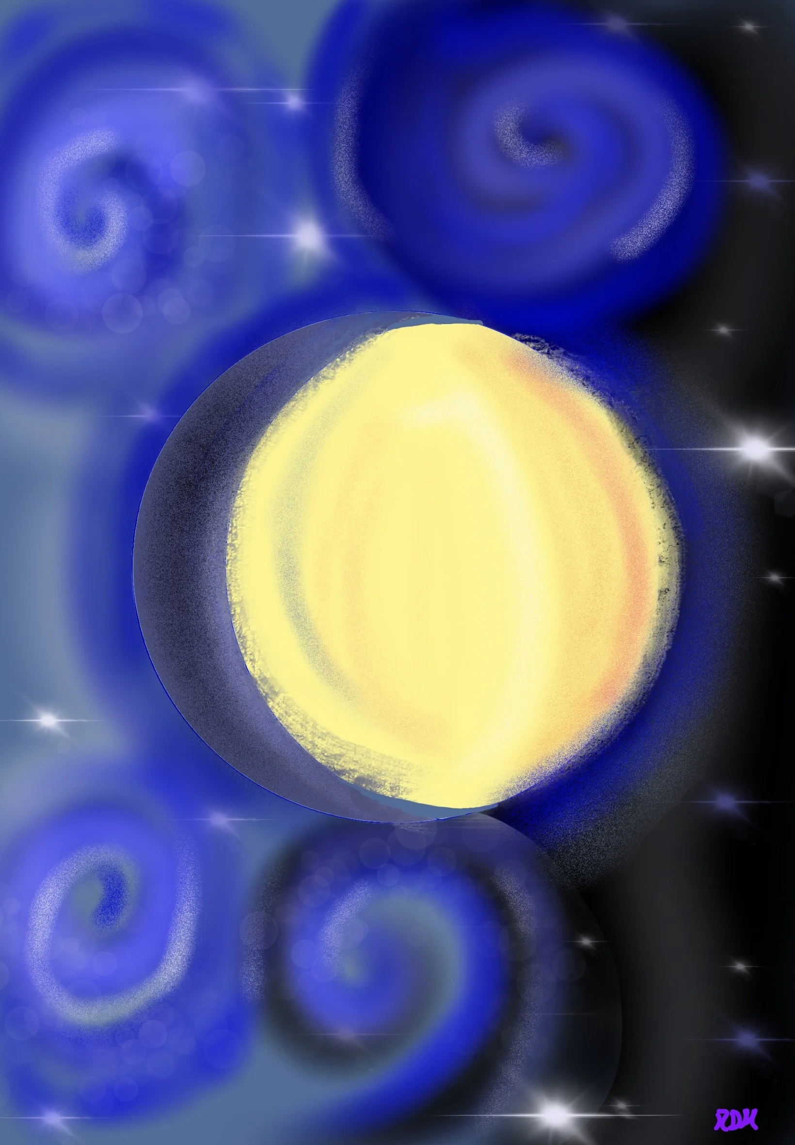 "Lunar Swirls" by Doris Leachman