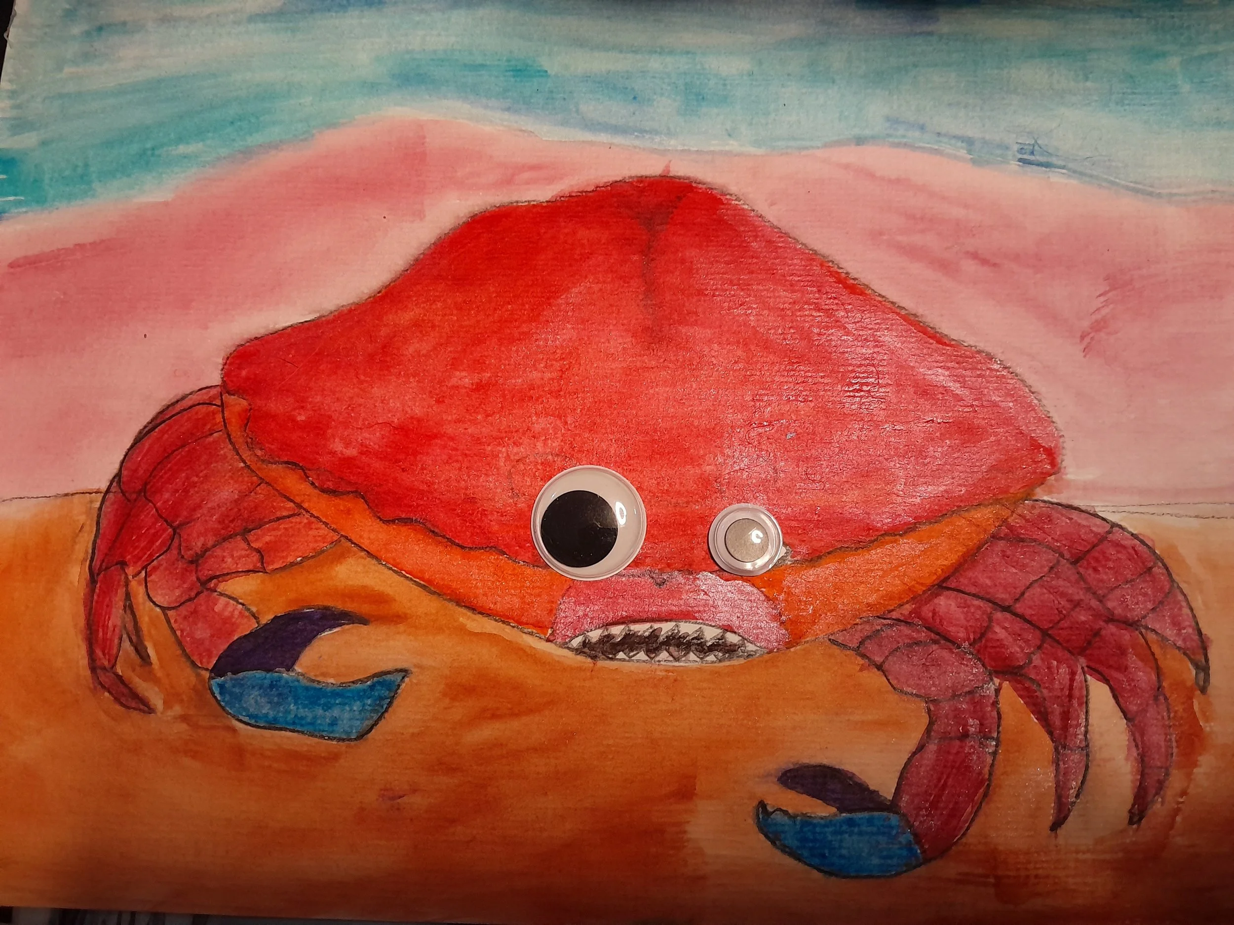 "Googly Crab" by Saran in Ireland